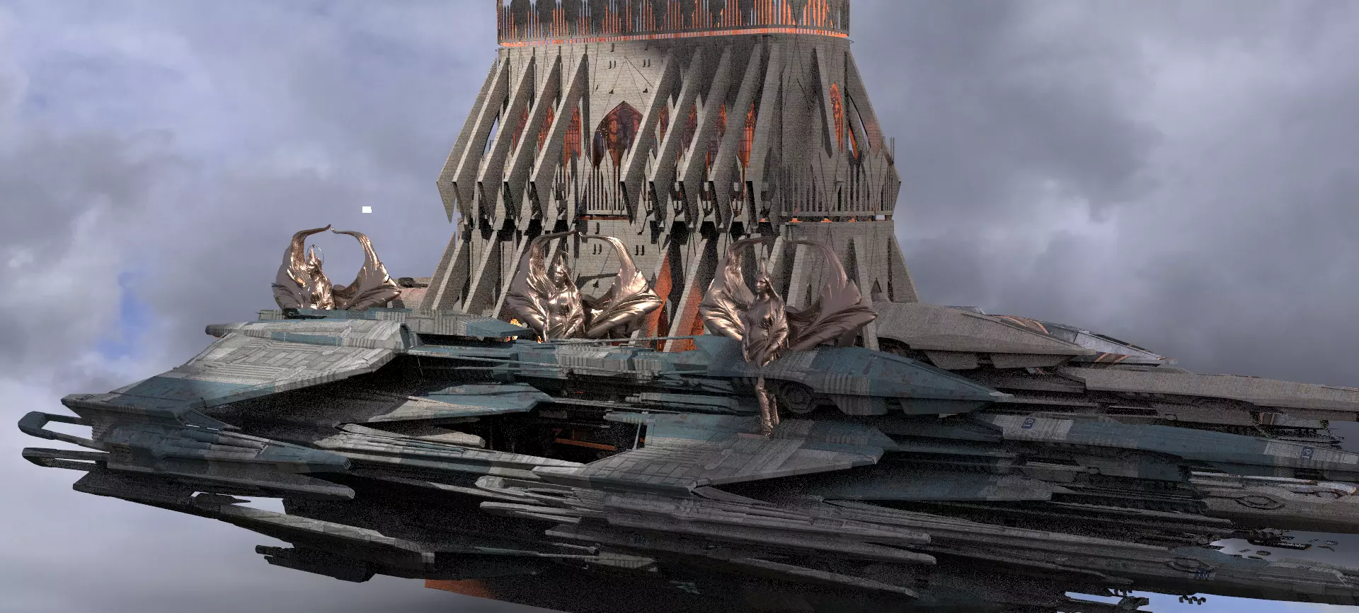 Pharaoh Arch Airship 3  3D model_0