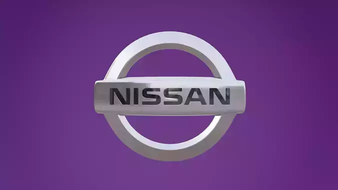 Nissan Logo - Badge - Emblem Low-poly 3D model