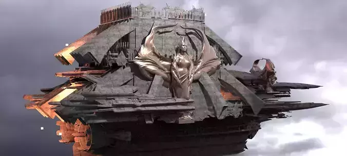 Dark Ages Arch Airship  3D model