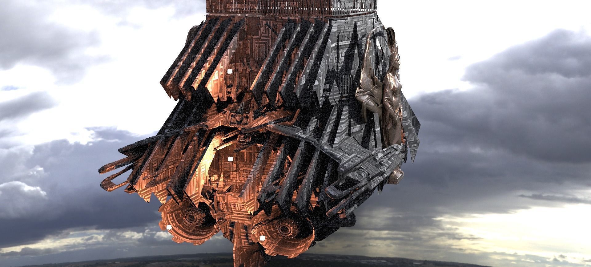 Tech Arch Airship 3 3D model_1