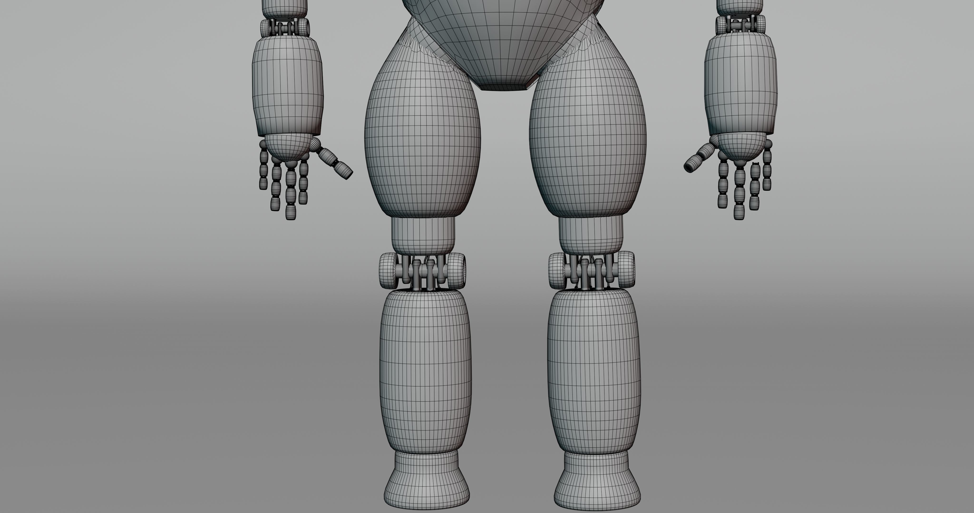 3D Post Apocalyptic Sci-Fi Robot with Environment 3D model_13