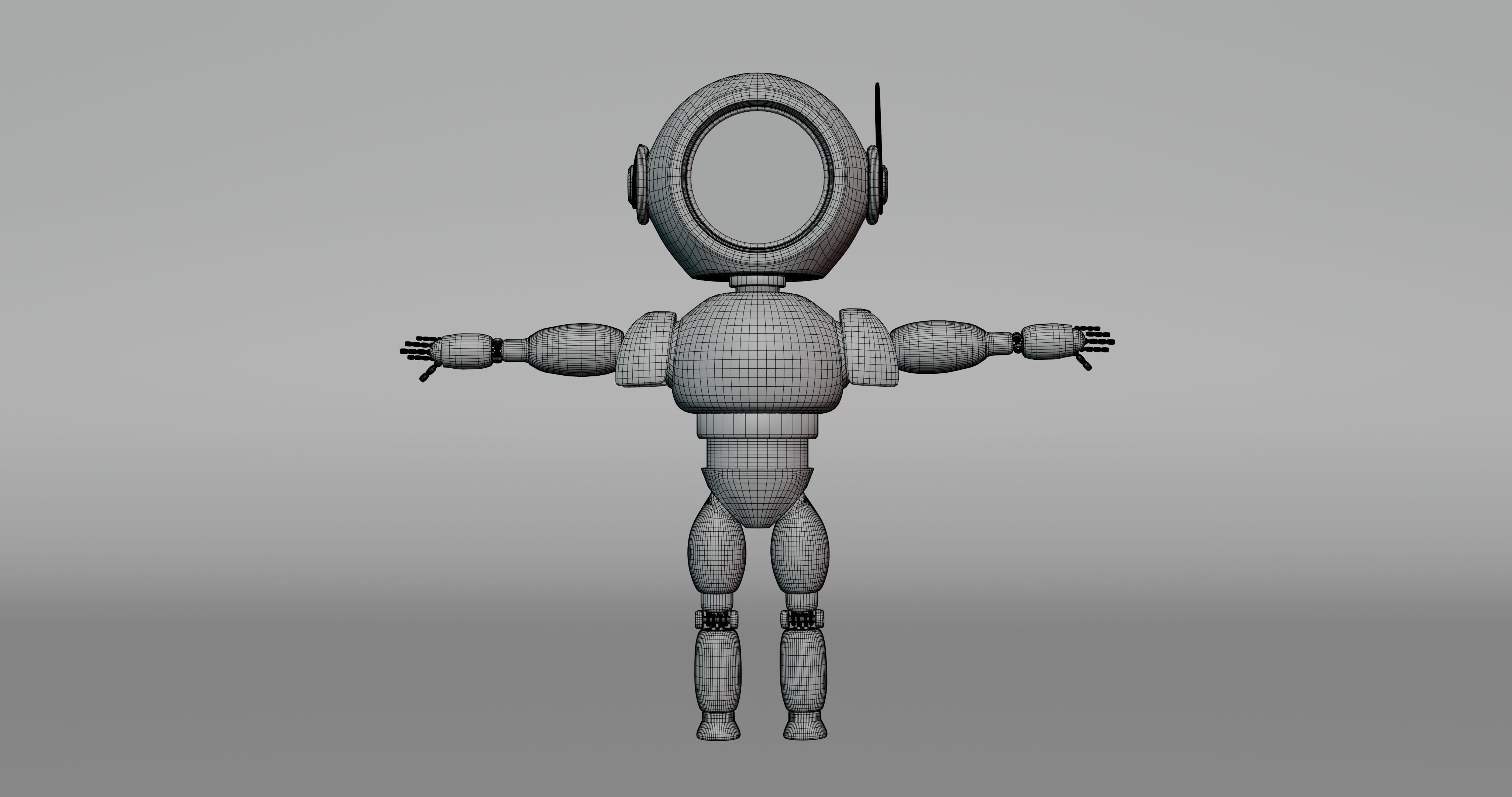 3D Post Apocalyptic Sci-Fi Robot with Environment 3D model_15