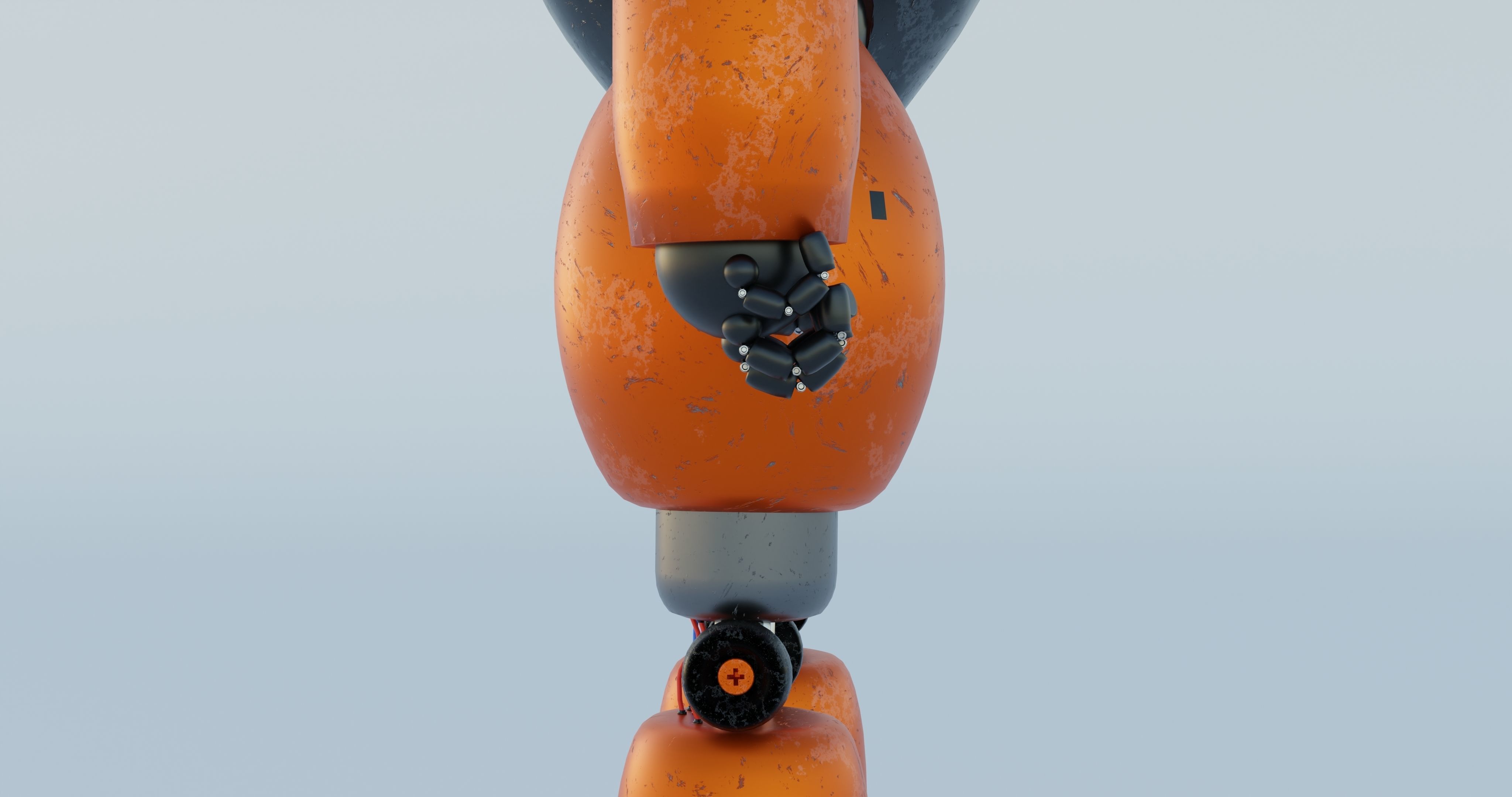 3D Post Apocalyptic Sci-Fi Robot with Environment 3D model_11