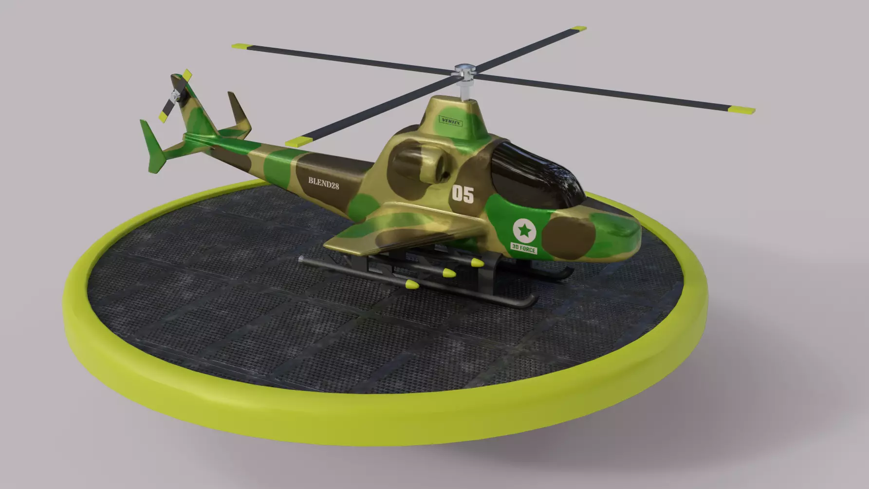 Attack Helicopter 3D model