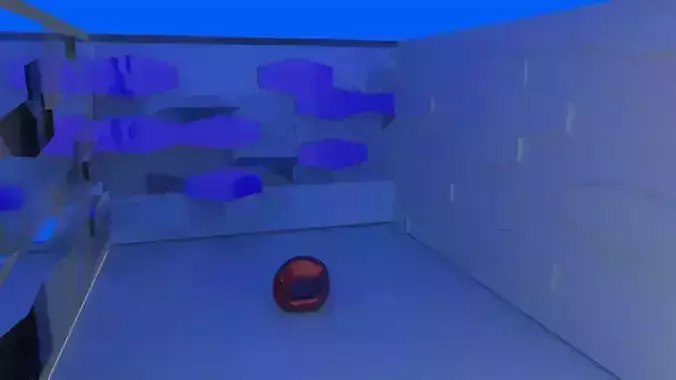 pillow empty room with light