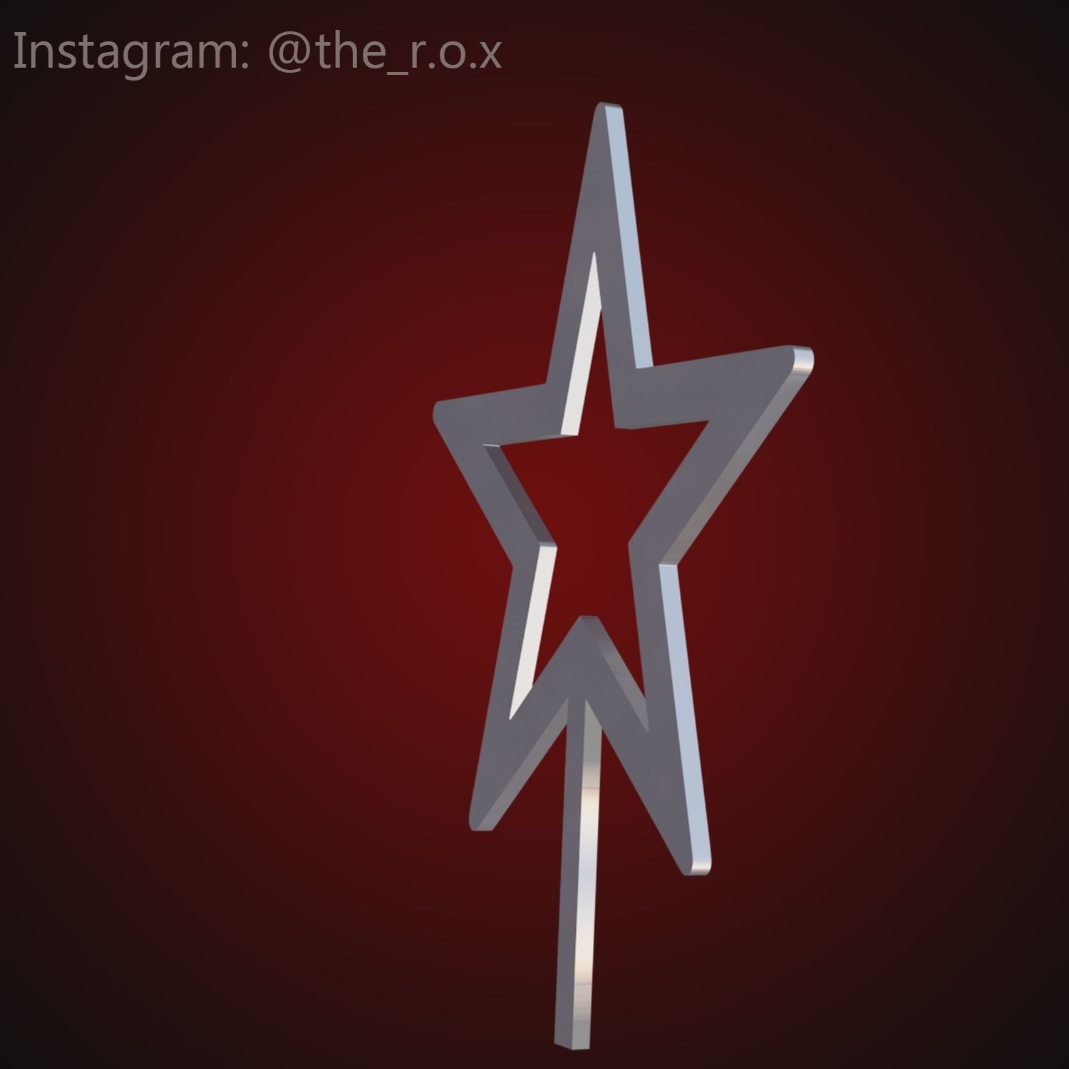 Star topper 3D print model_2