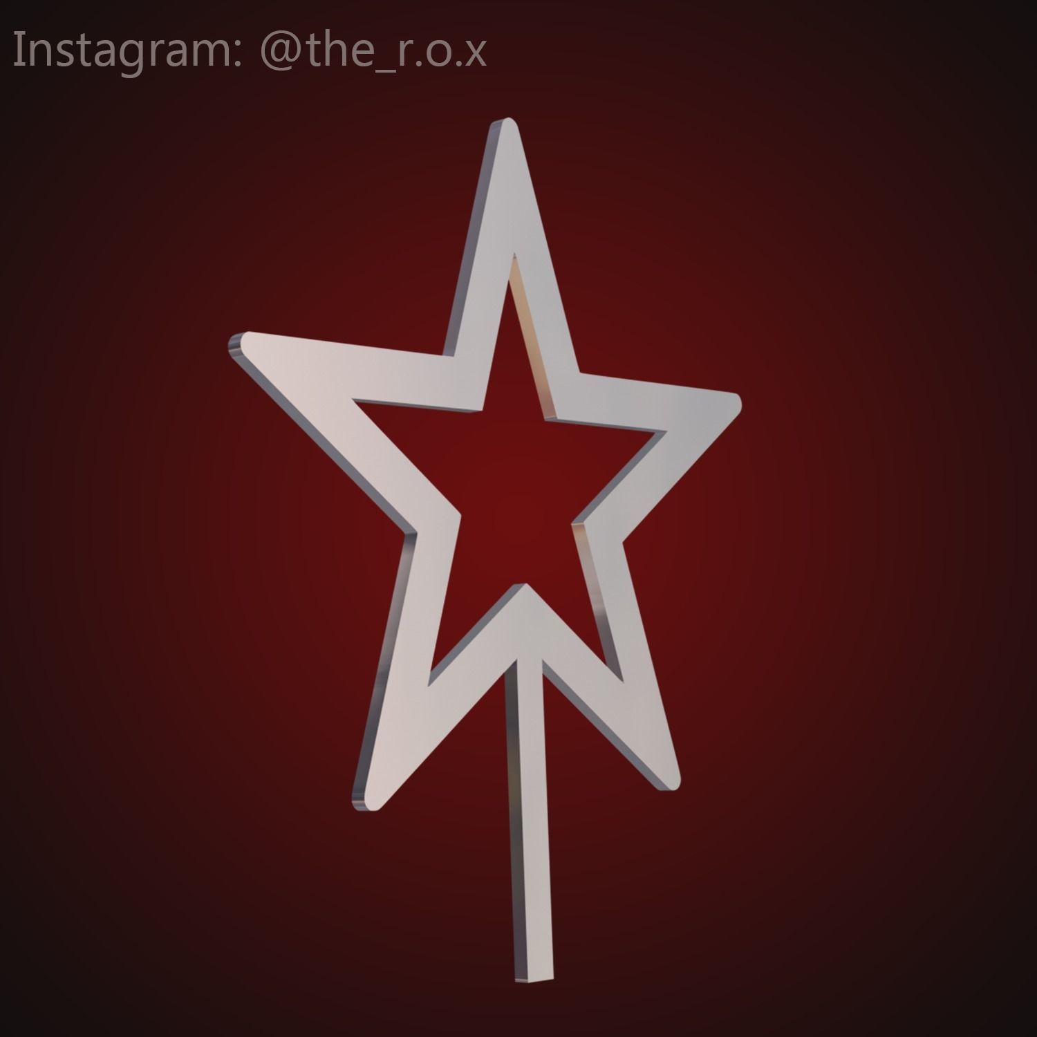 Star topper 3D print model_1