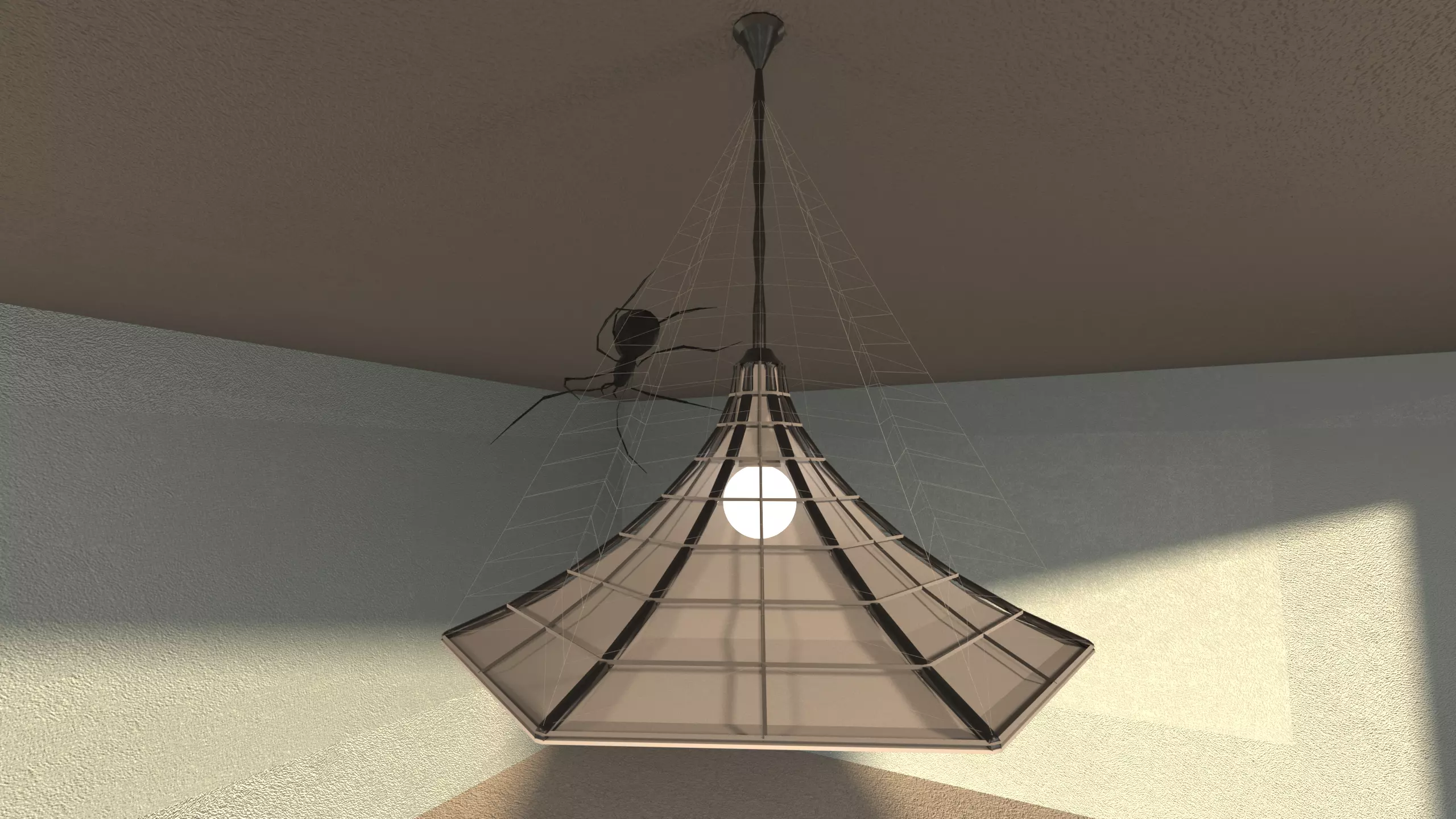 Spider Pendant Light Free 3D model