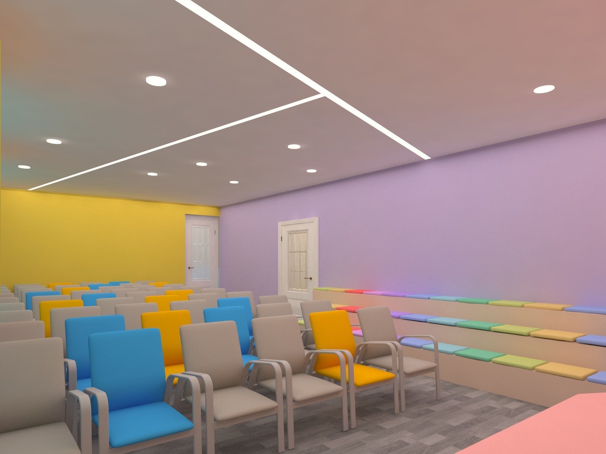 Conference hall 3D model_4