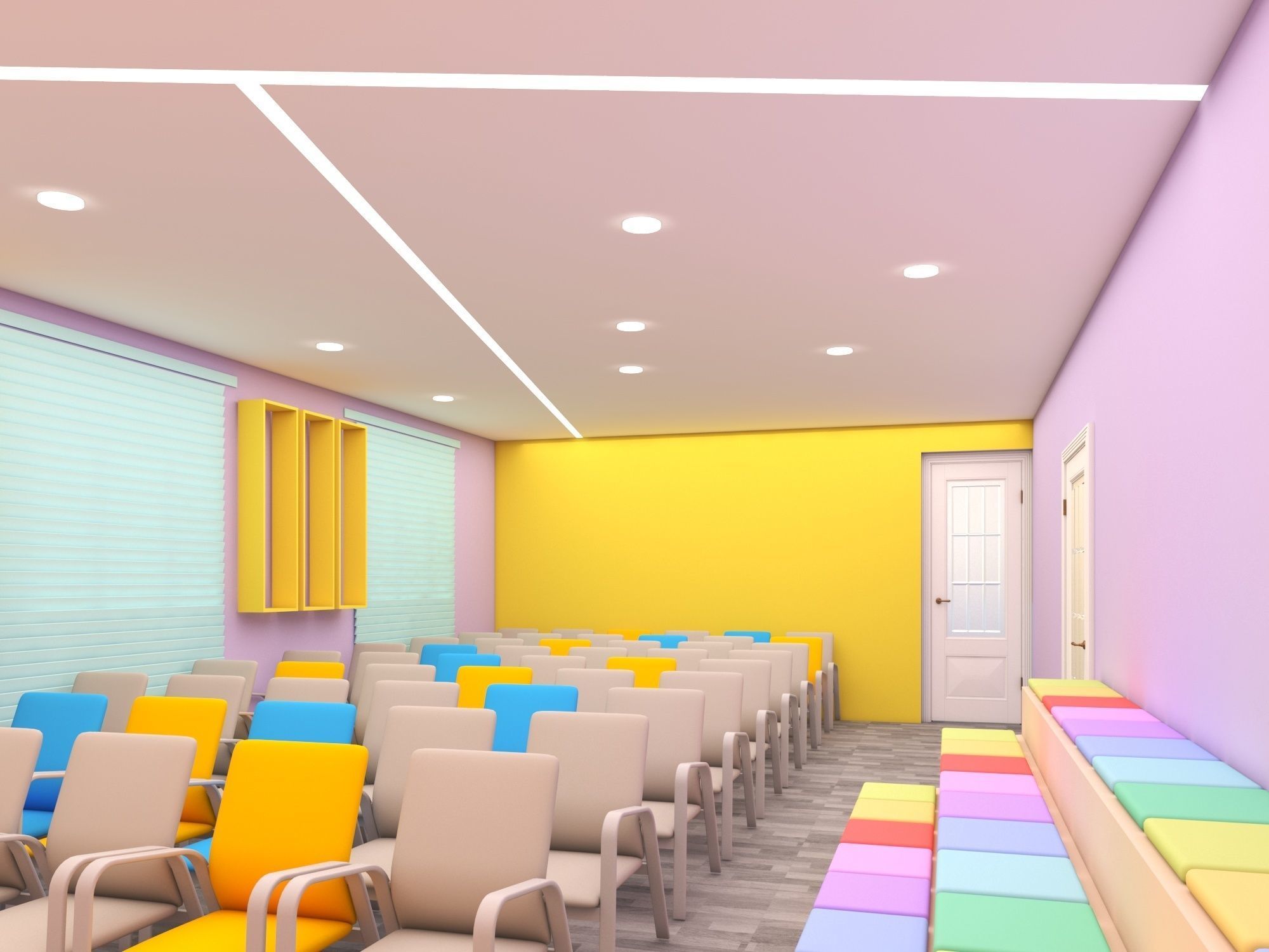 Conference hall 3D model_3