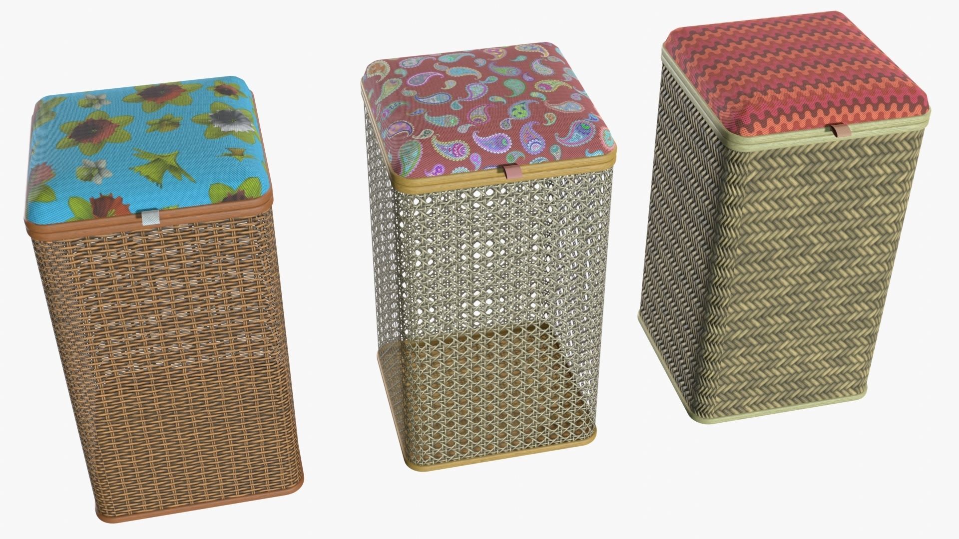 Laundry baskets 3D model_3