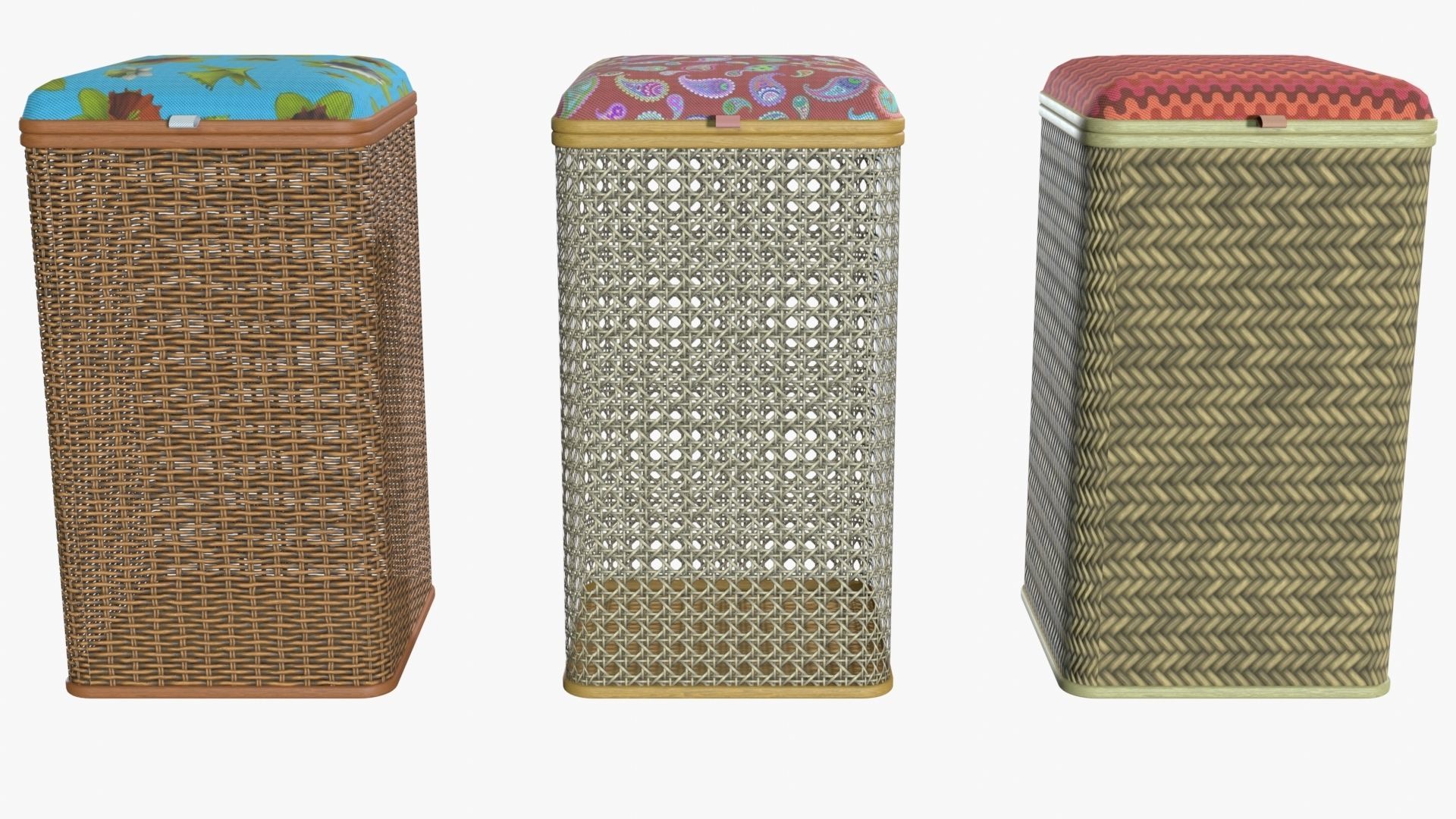 Laundry baskets 3D model_1