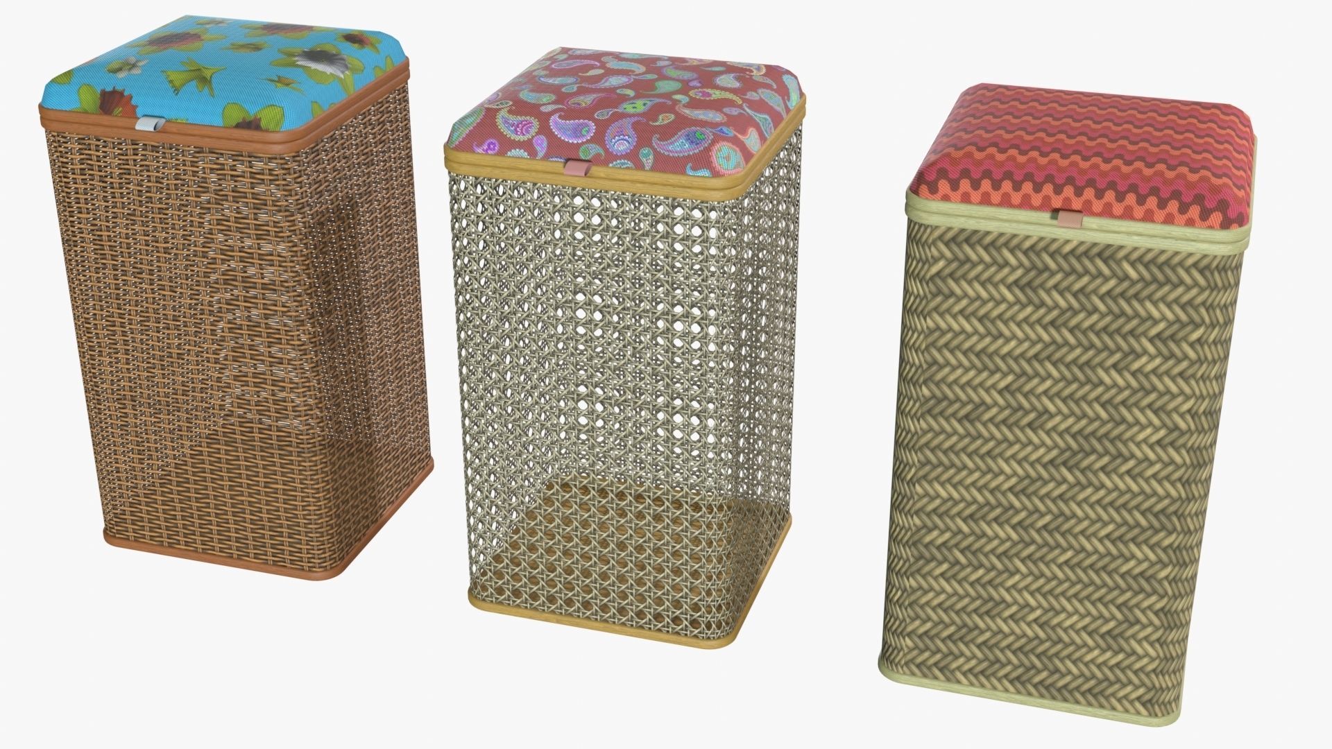 Laundry baskets 3D model_2