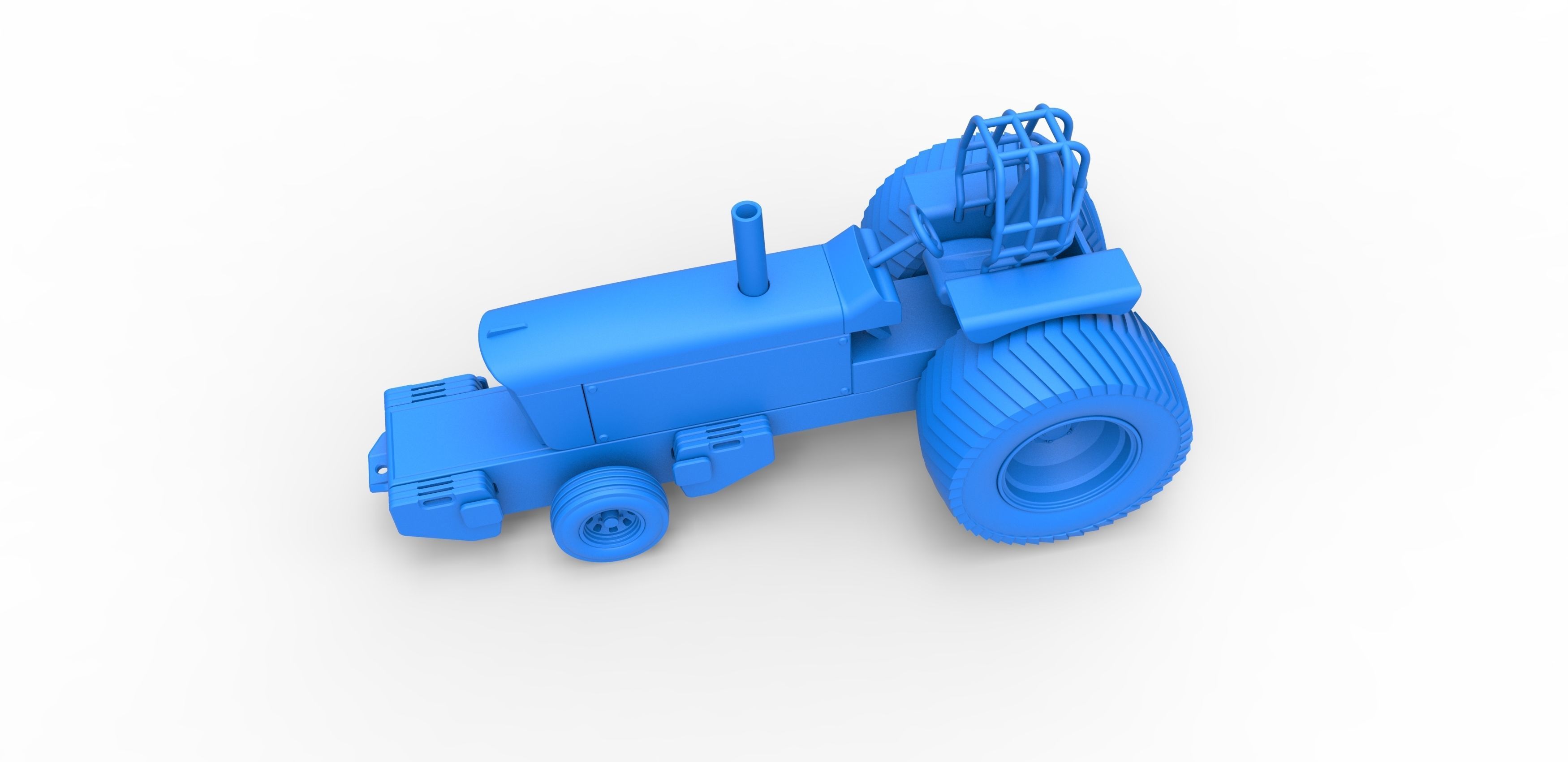 Pulling Tractor Pro Stock Scale 1 to 25 3D print model_17