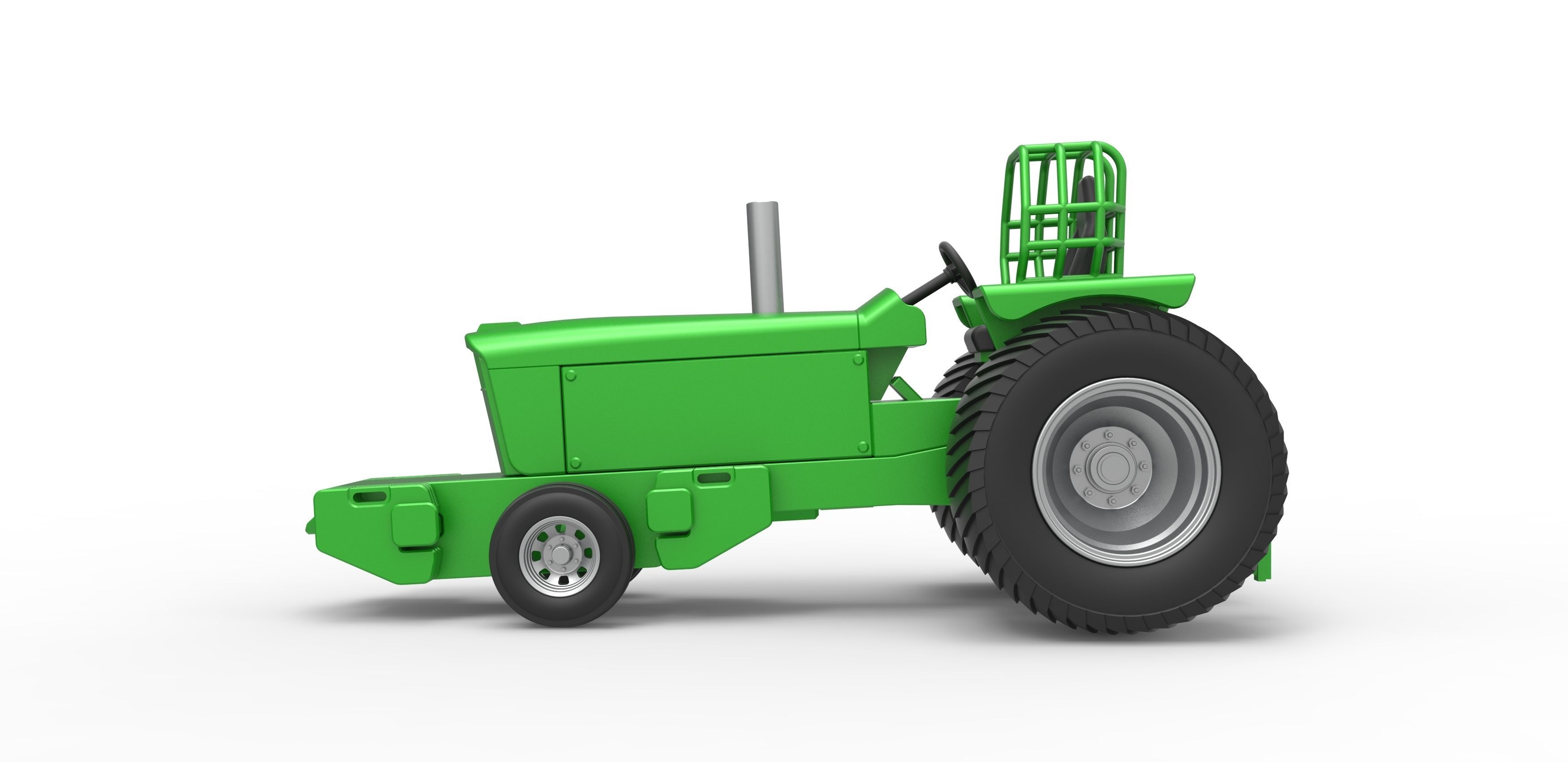 Pulling Tractor Pro Stock Scale 1 to 25 3D print model_9