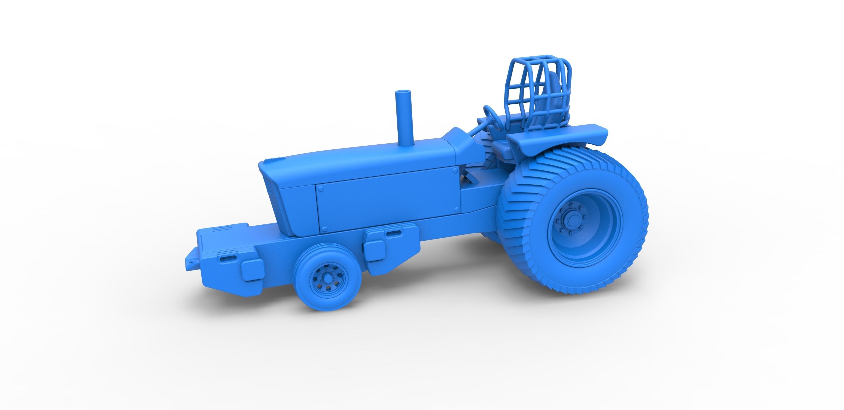 Pulling Tractor Pro Stock Scale 1 to 25 3D print model_16