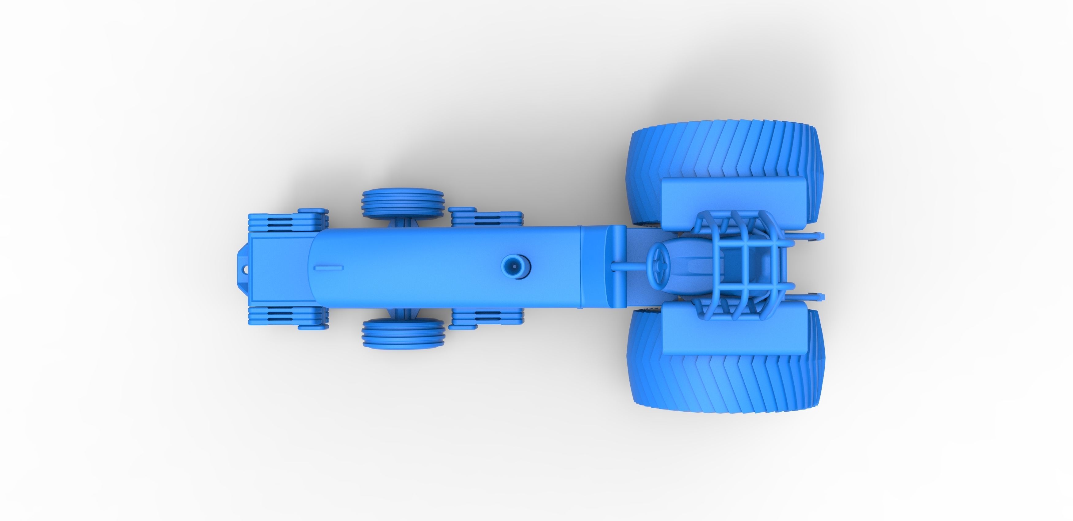 Pulling Tractor Pro Stock Scale 1 to 25 3D print model_25