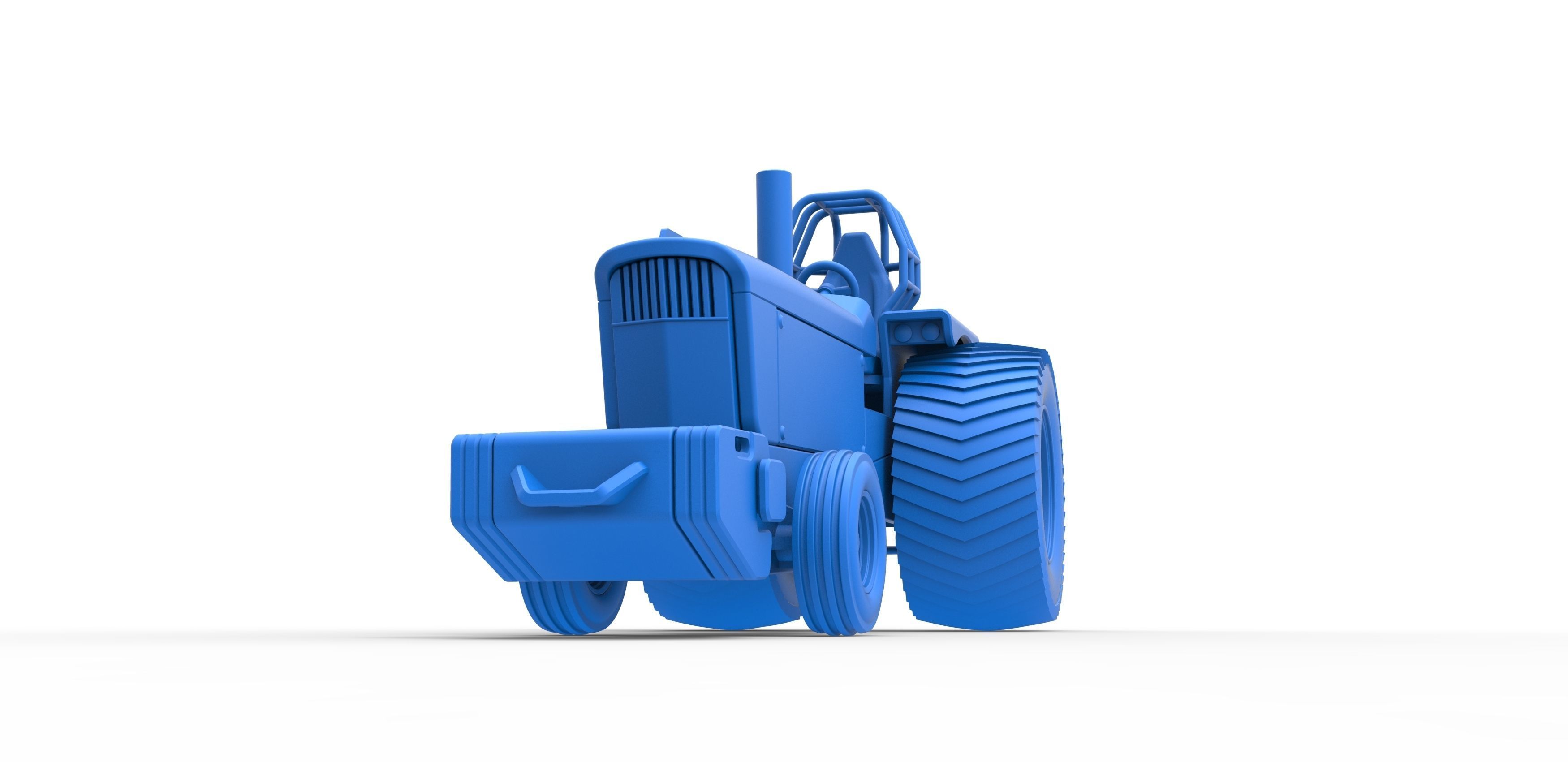 Pulling Tractor Pro Stock Scale 1 to 25 3D print model_20