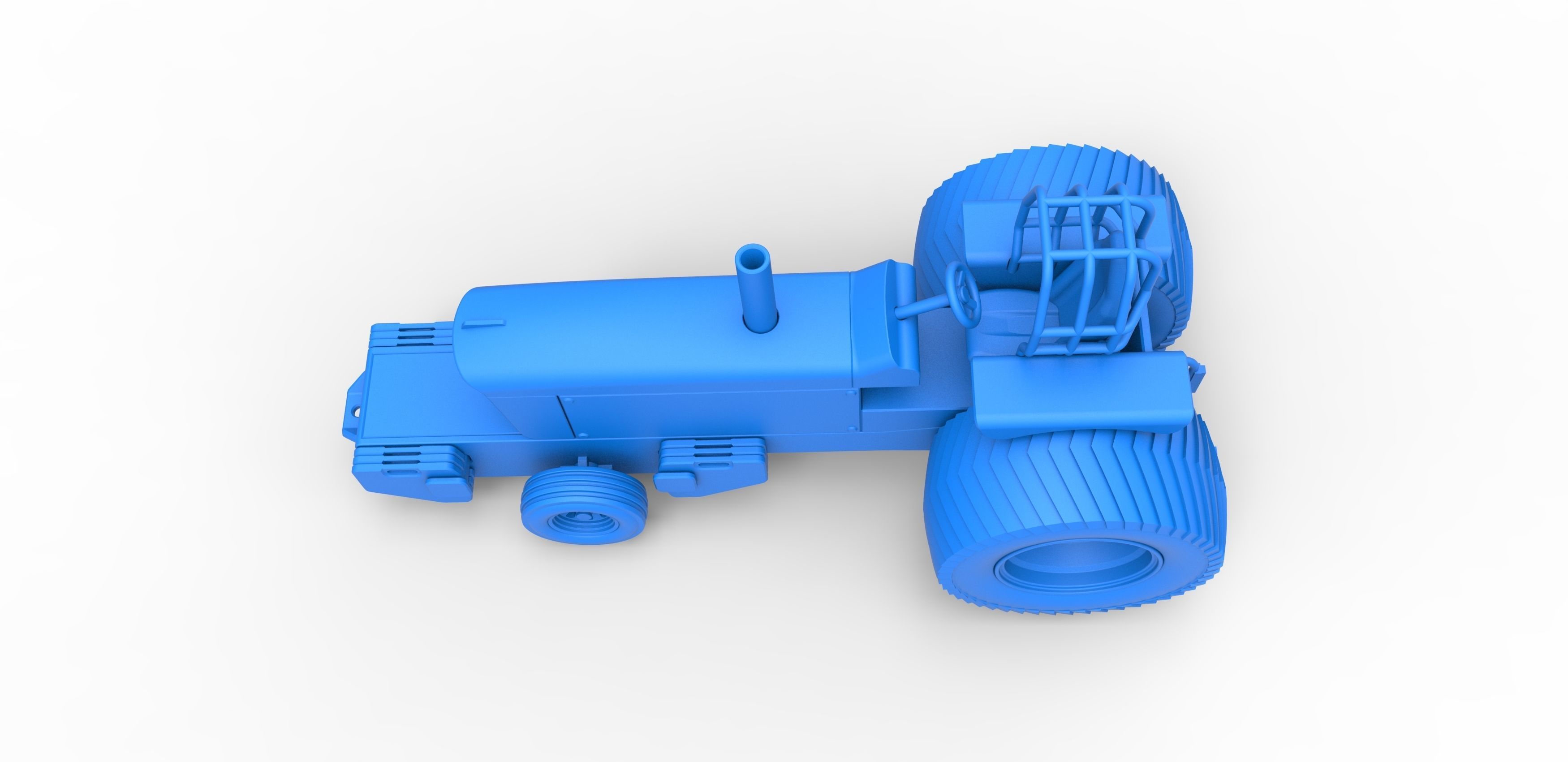 Pulling Tractor Pro Stock Scale 1 to 25 3D print model_24