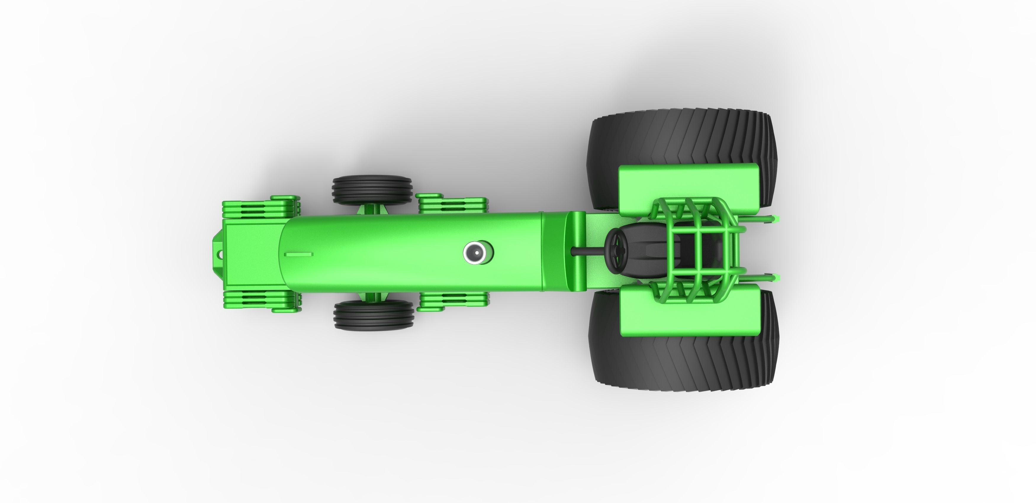 Pulling Tractor Pro Stock Scale 1 to 25 3D print model_11
