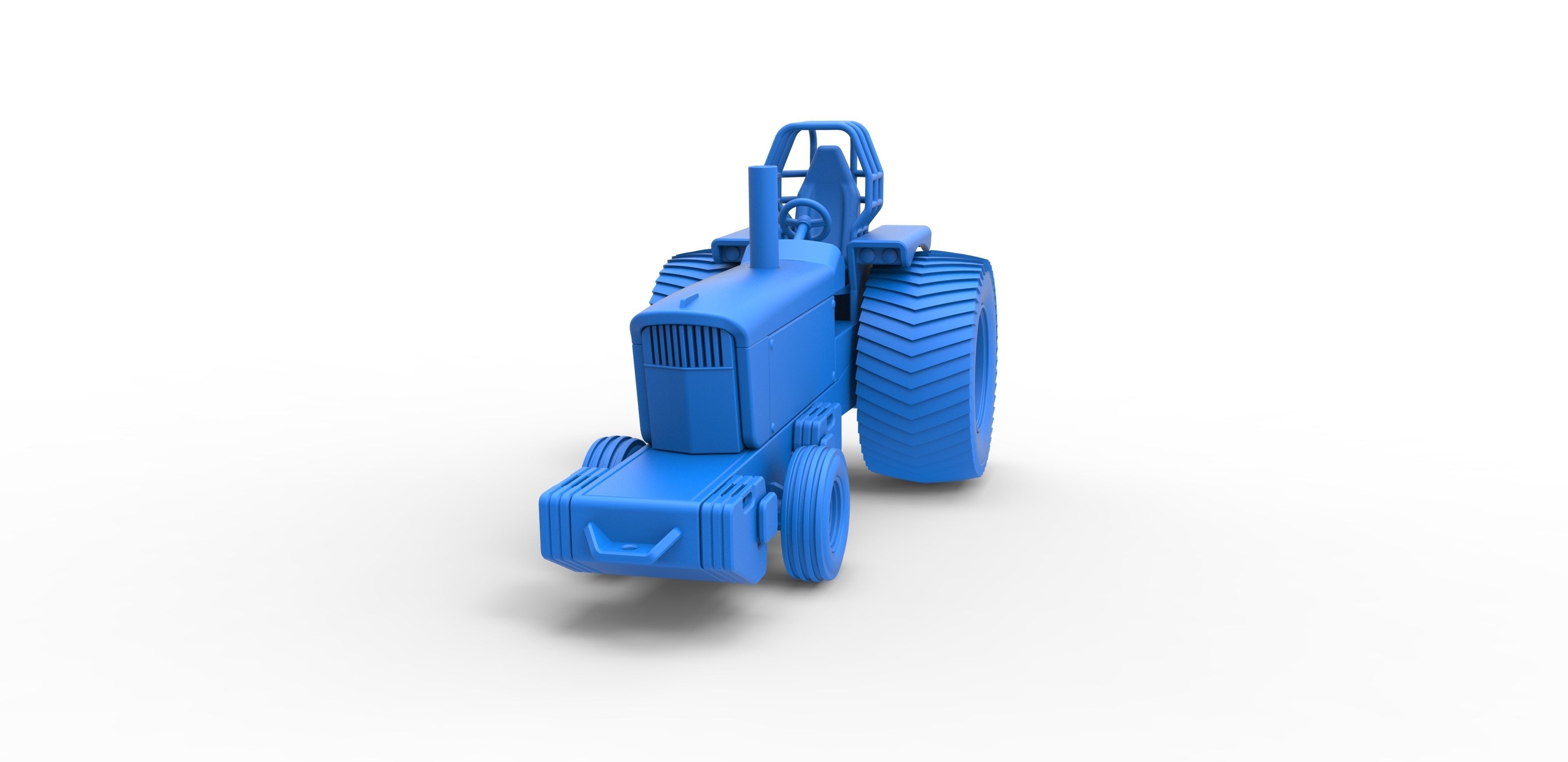 Pulling Tractor Pro Stock Scale 1 to 25 3D print model_19