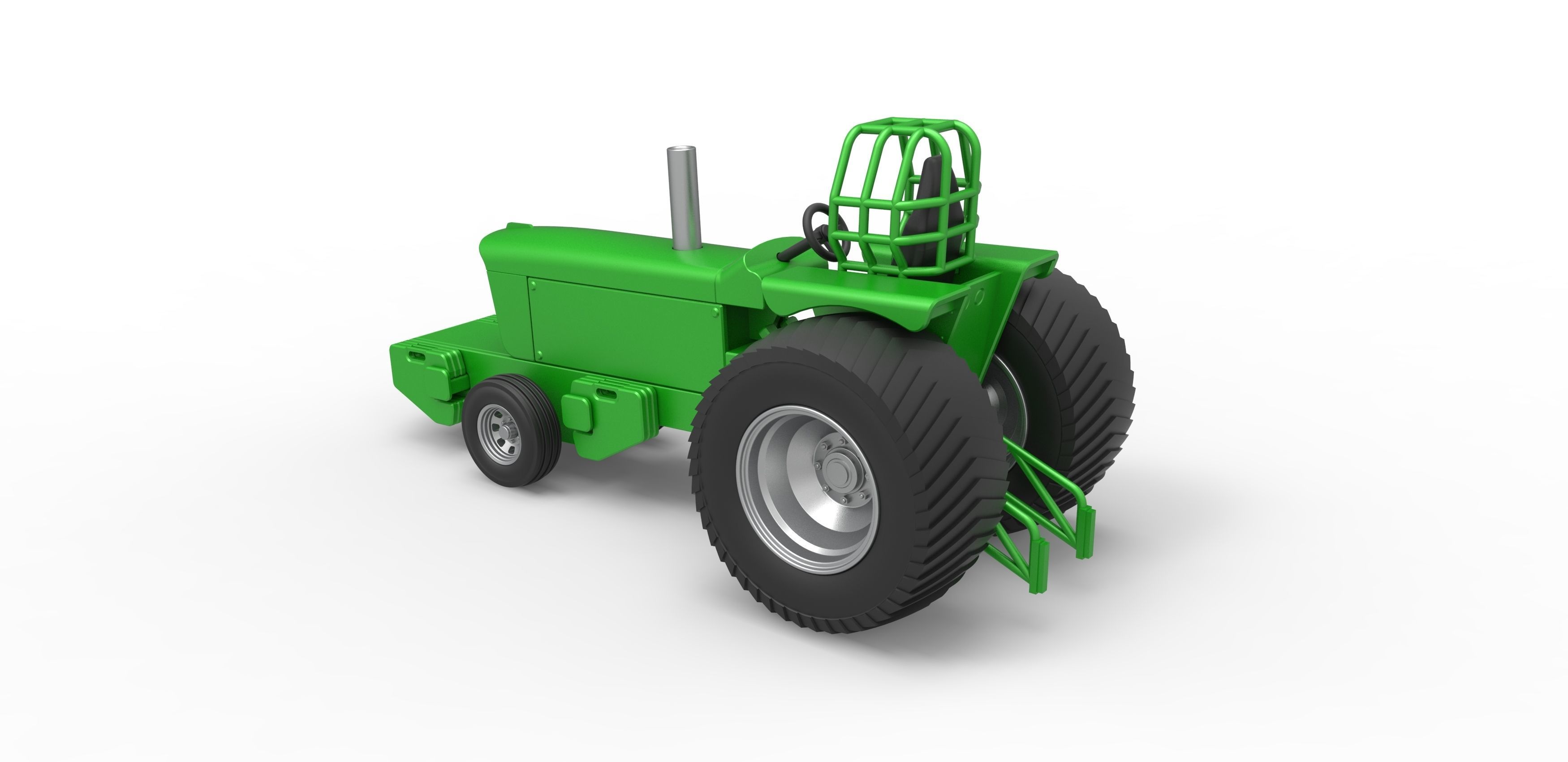 Pulling Tractor Pro Stock Scale 1 to 25 3D print model_12