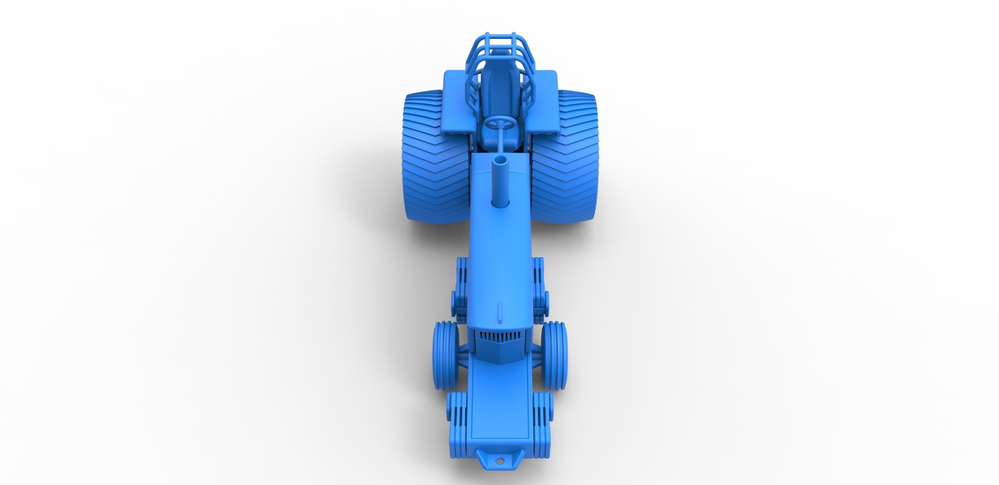 Pulling Tractor Pro Stock Scale 1 to 25 3D print model_21