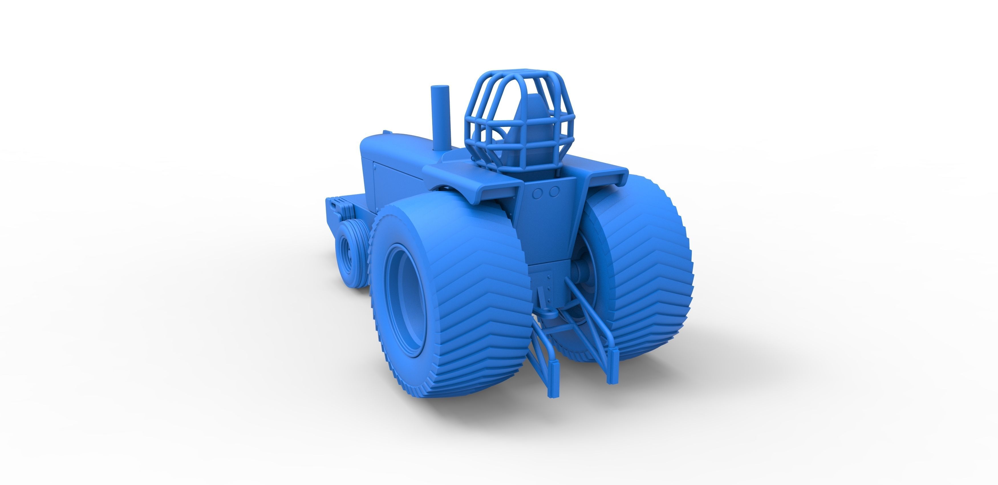 Pulling Tractor Pro Stock Scale 1 to 25 3D print model_27