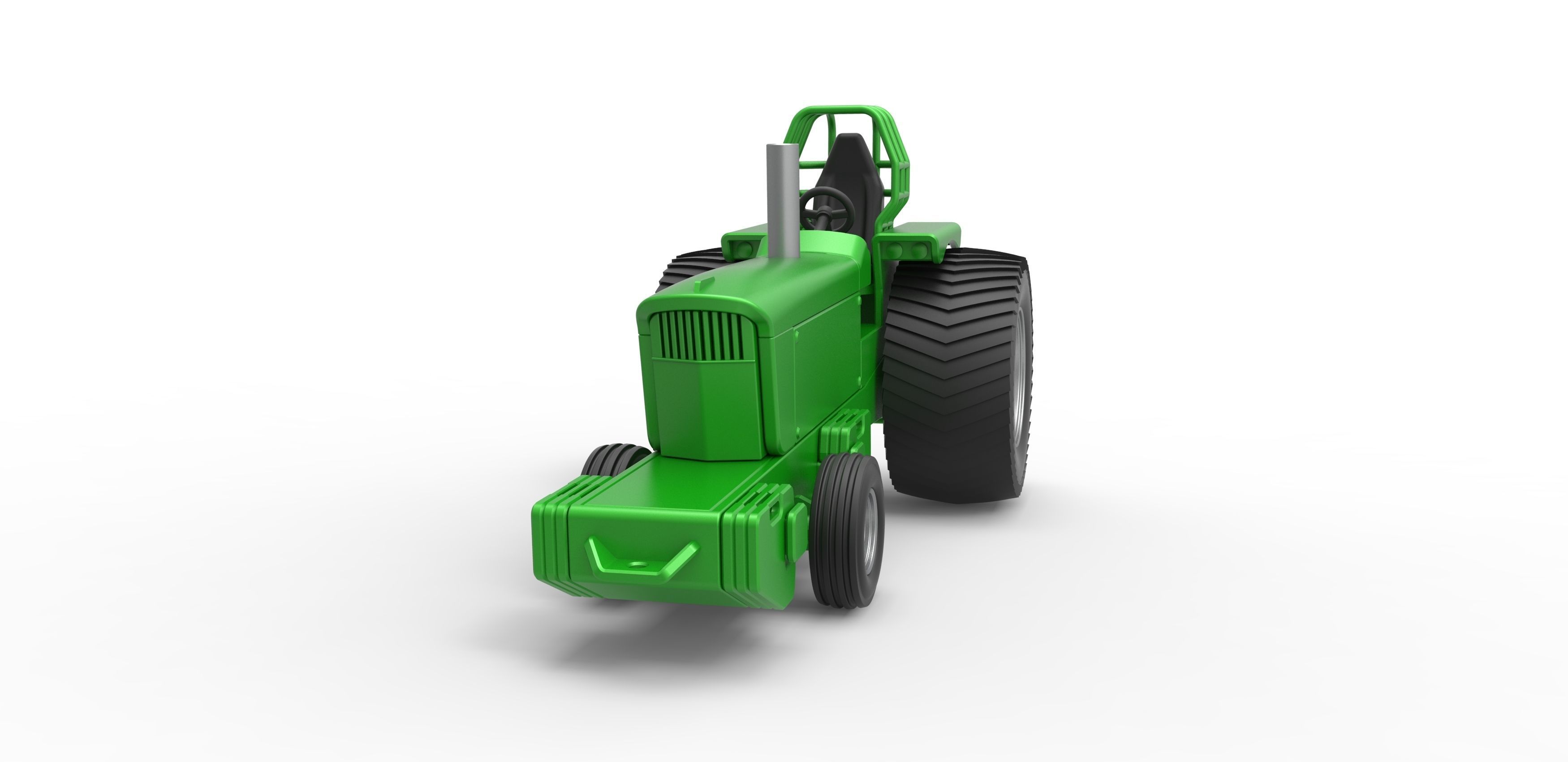 Pulling Tractor Pro Stock Scale 1 to 25 3D print model_5