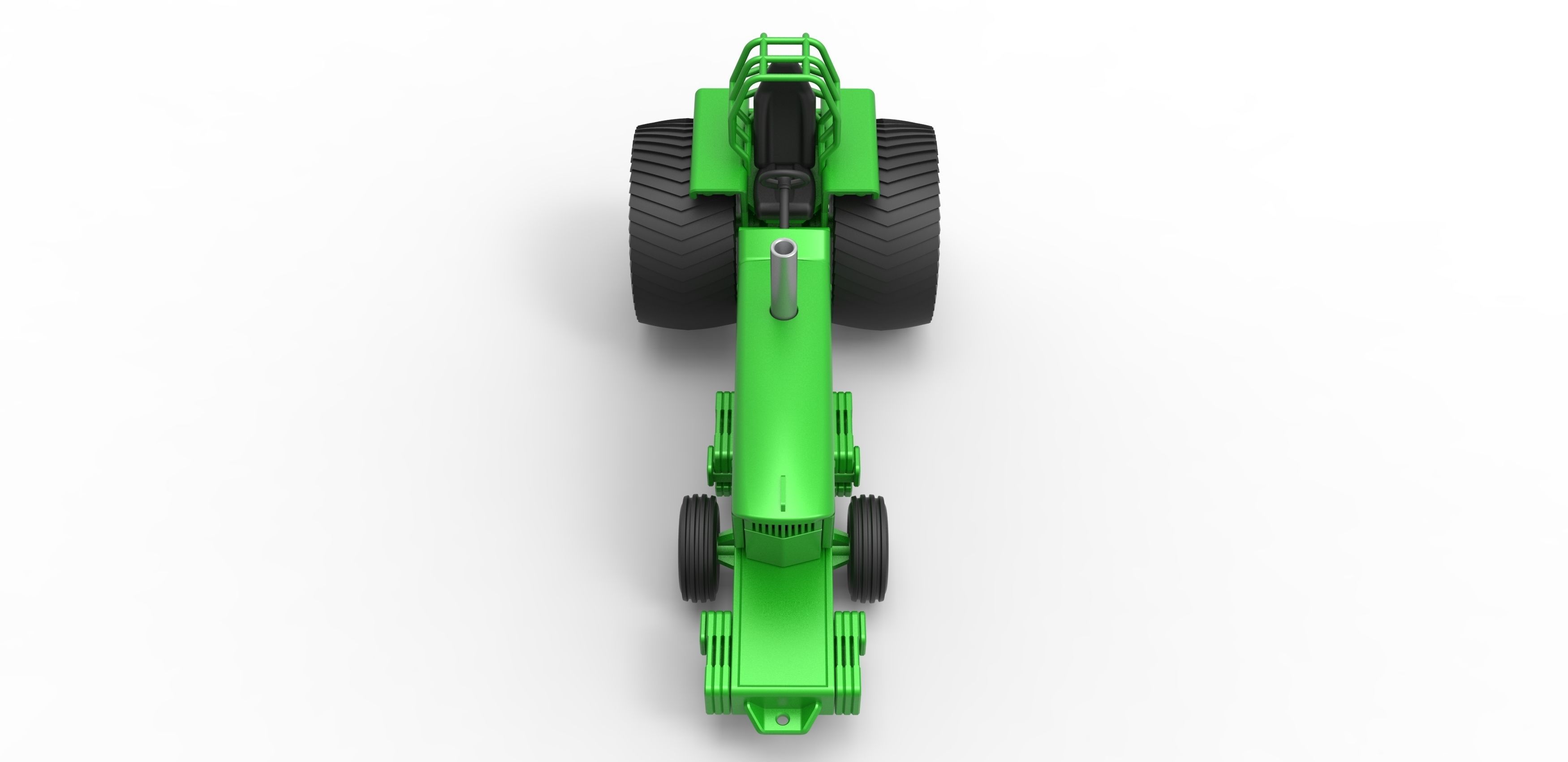 Pulling Tractor Pro Stock Scale 1 to 25 3D print model_7