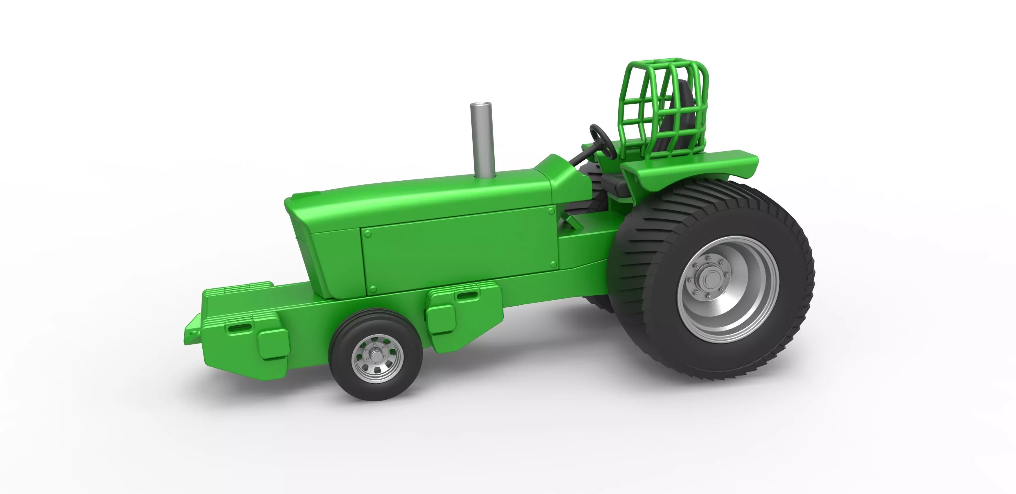 Pulling Tractor Pro Stock Scale 1 to 25 3D print model_0