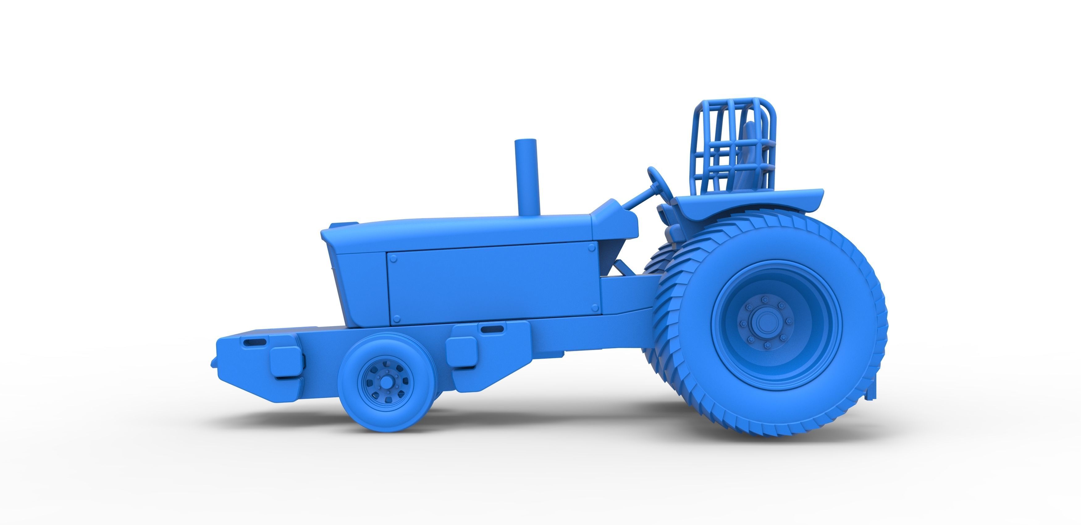 Pulling Tractor Pro Stock Scale 1 to 25 3D print model_23