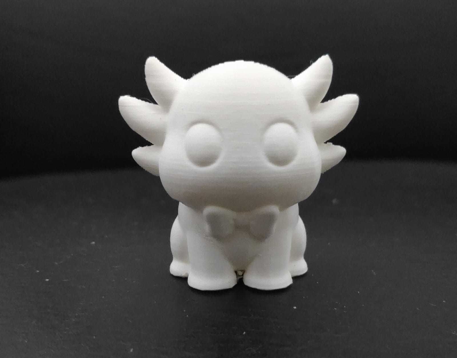 Axolotl with Tie 3D print model_4