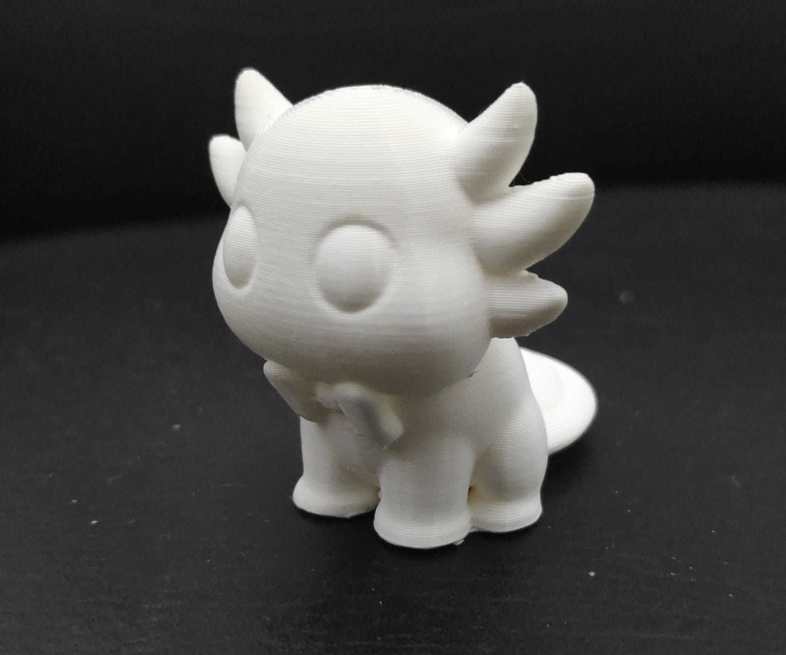 Axolotl with Tie 3D print model_11
