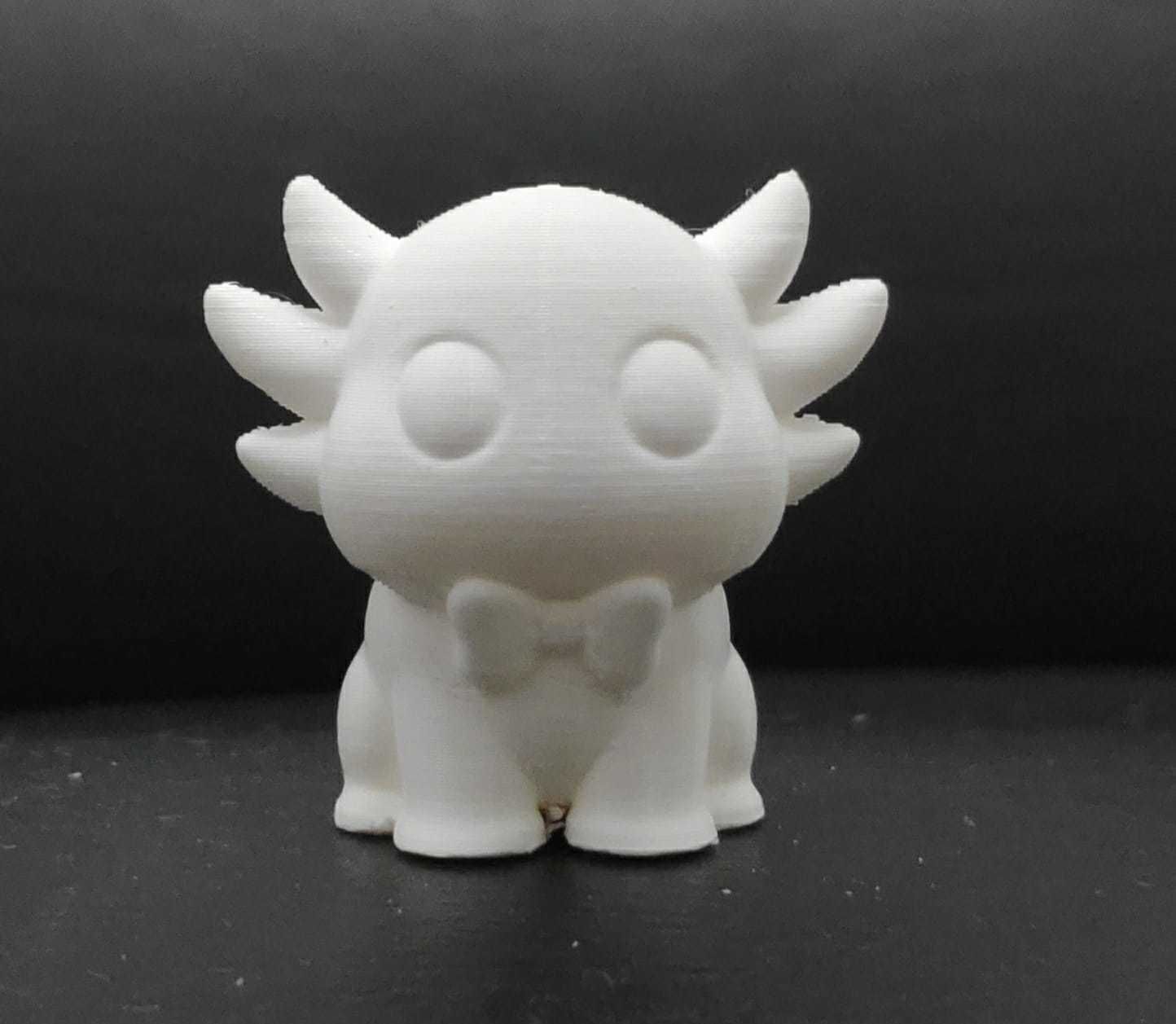 Axolotl with Tie 3D print model_10