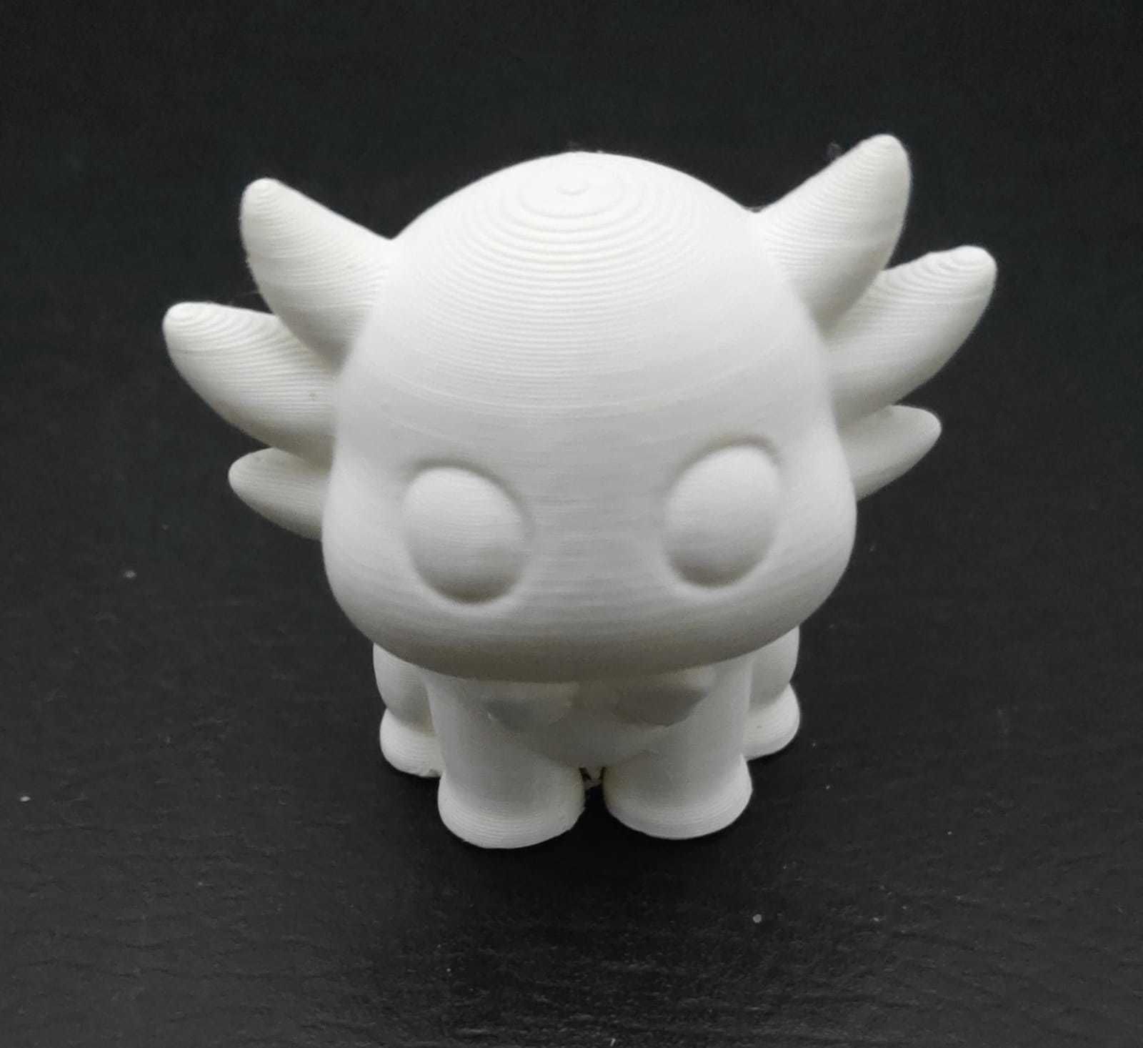Axolotl with Tie 3D print model_12