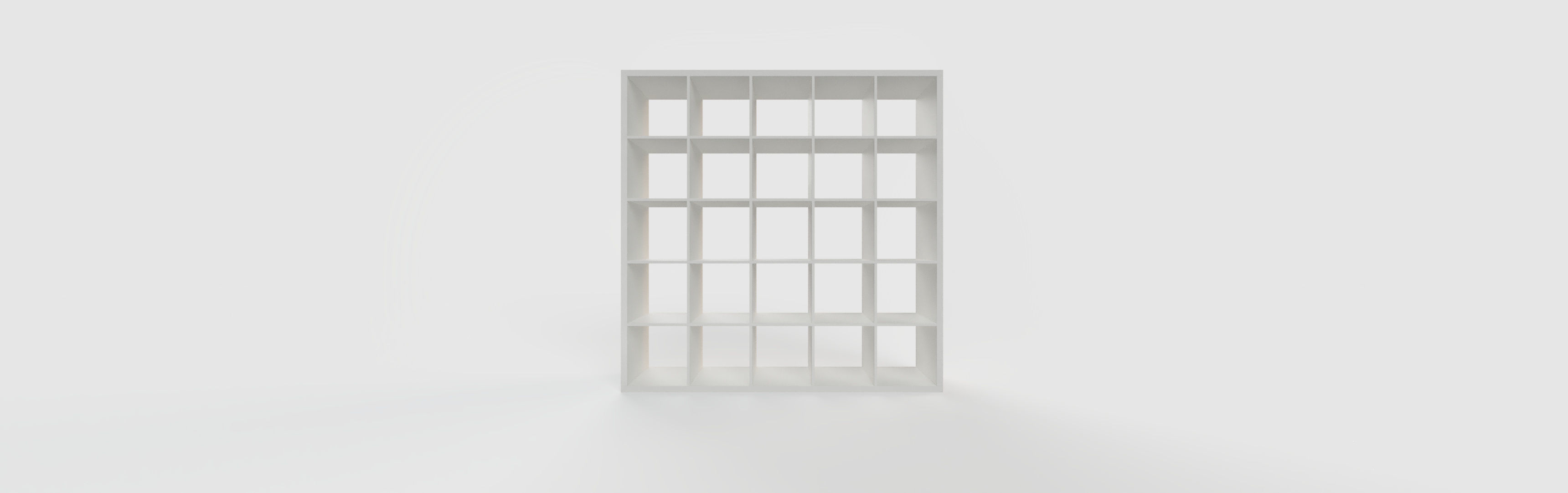IKEA KALLAX Shelf Unit 5x5 White 3D model_4