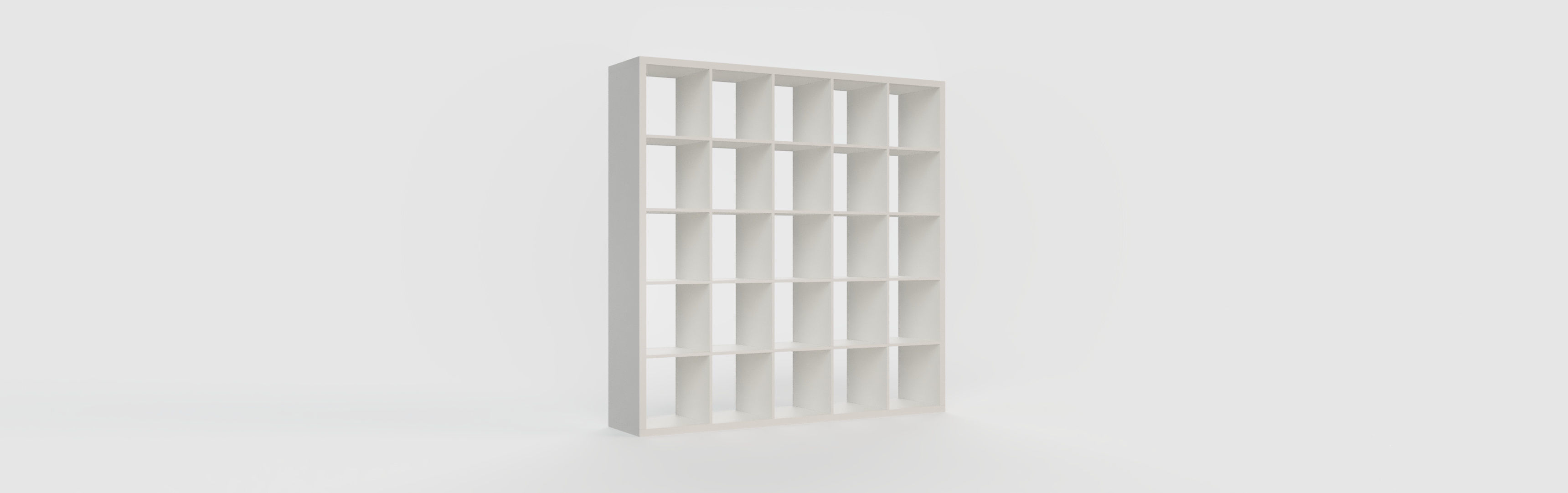 IKEA KALLAX Shelf Unit 5x5 White 3D model_3