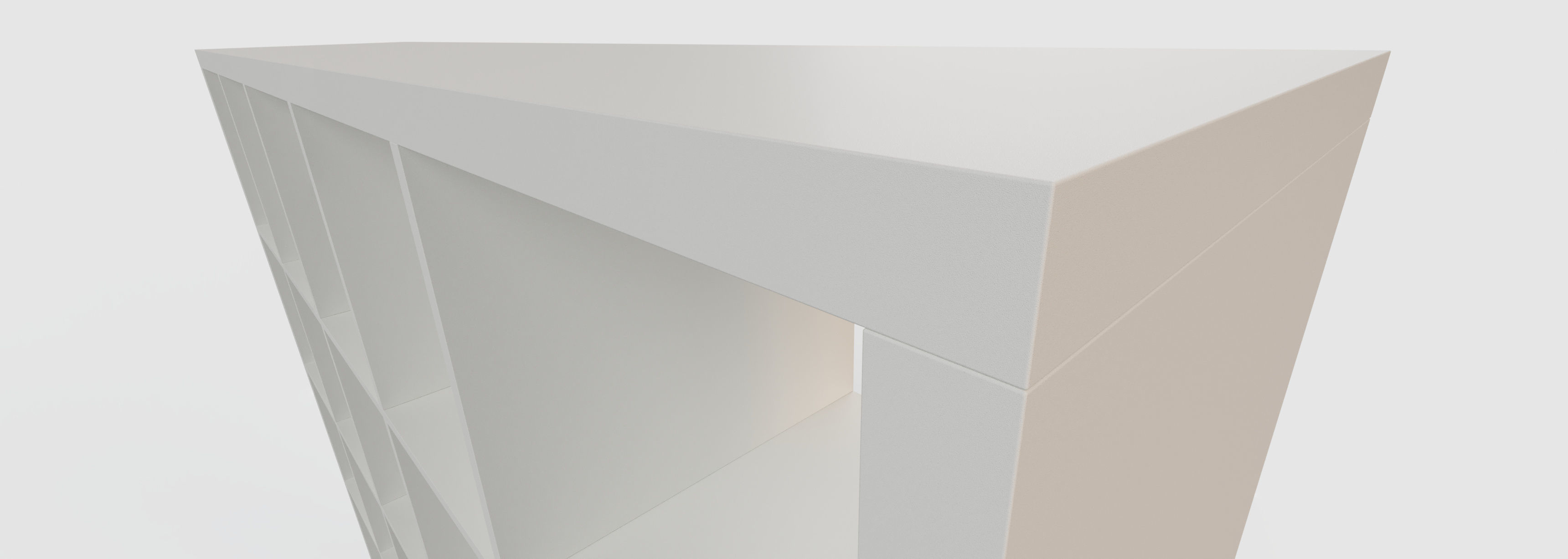 IKEA KALLAX Shelf Unit 5x5 White 3D model_2