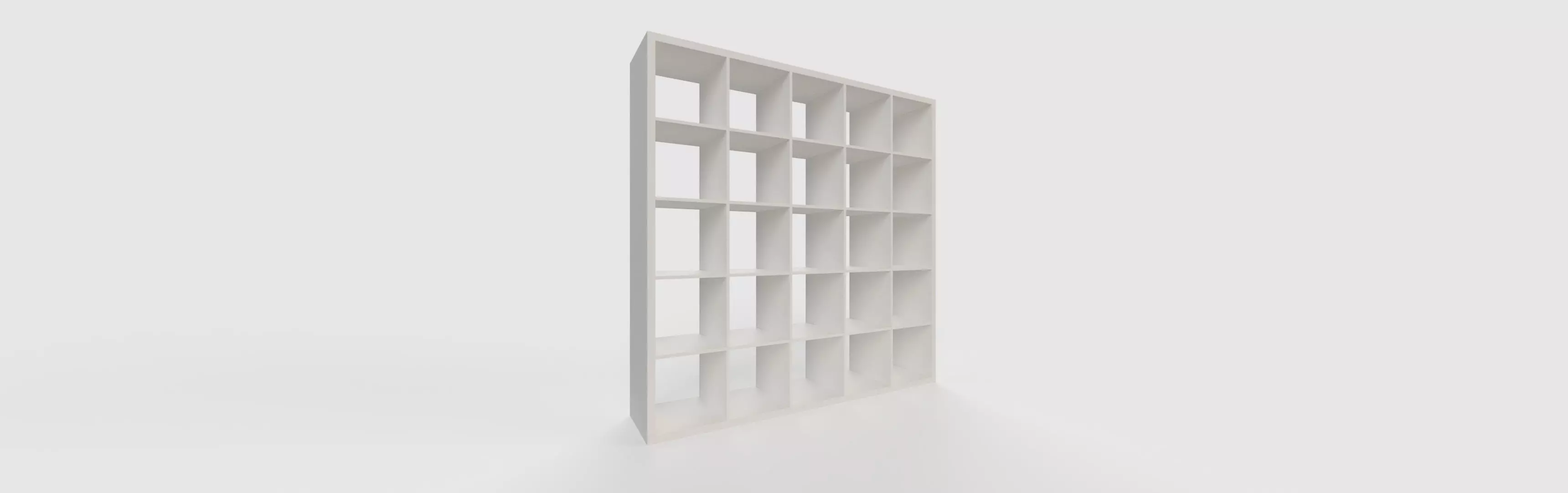 IKEA KALLAX Shelf Unit 5x5 White 3D model_0