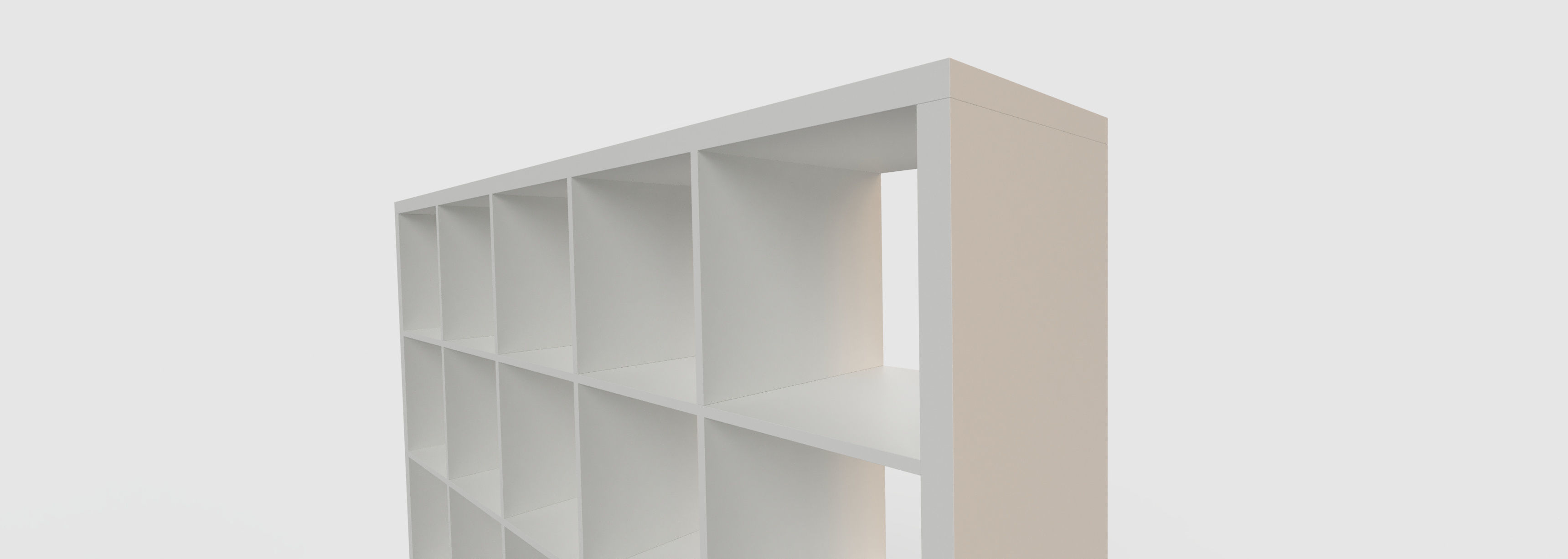 IKEA KALLAX Shelf Unit 5x5 White 3D model_1