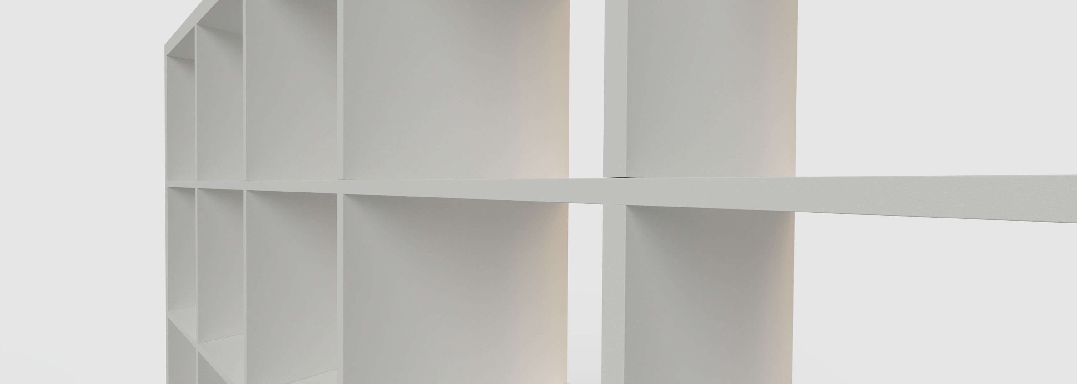 IKEA KALLAX Shelf Unit 5x5 White 3D model_5