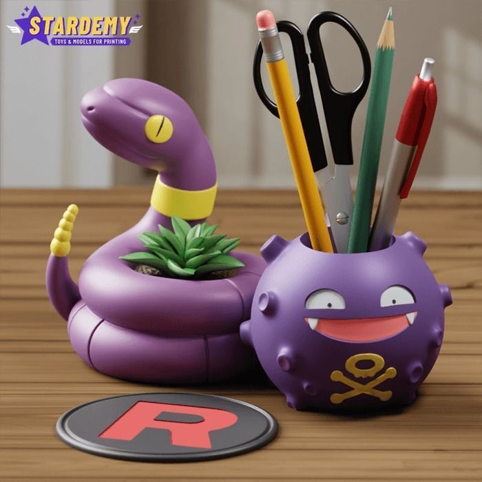 Team Rocket Home Office Set Koffing Ekans 3D print model_2