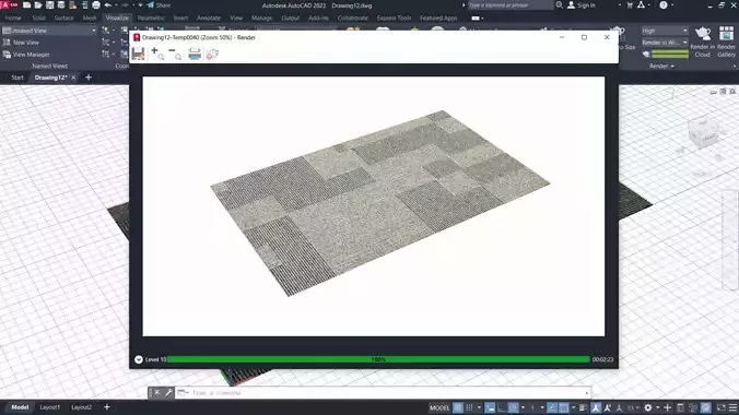 AutoCAD 3D Carpet 01