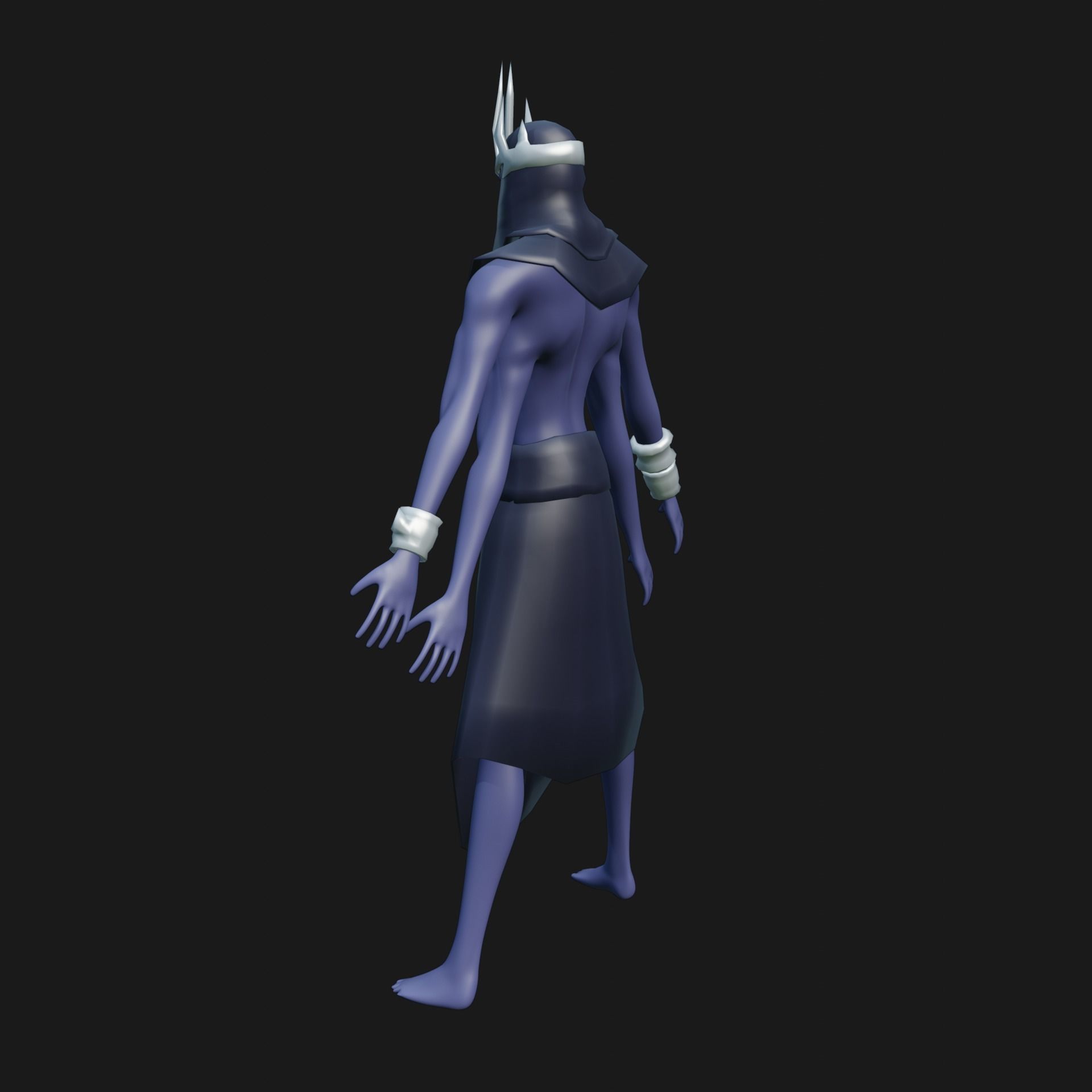 Character Low-poly 3D model_2