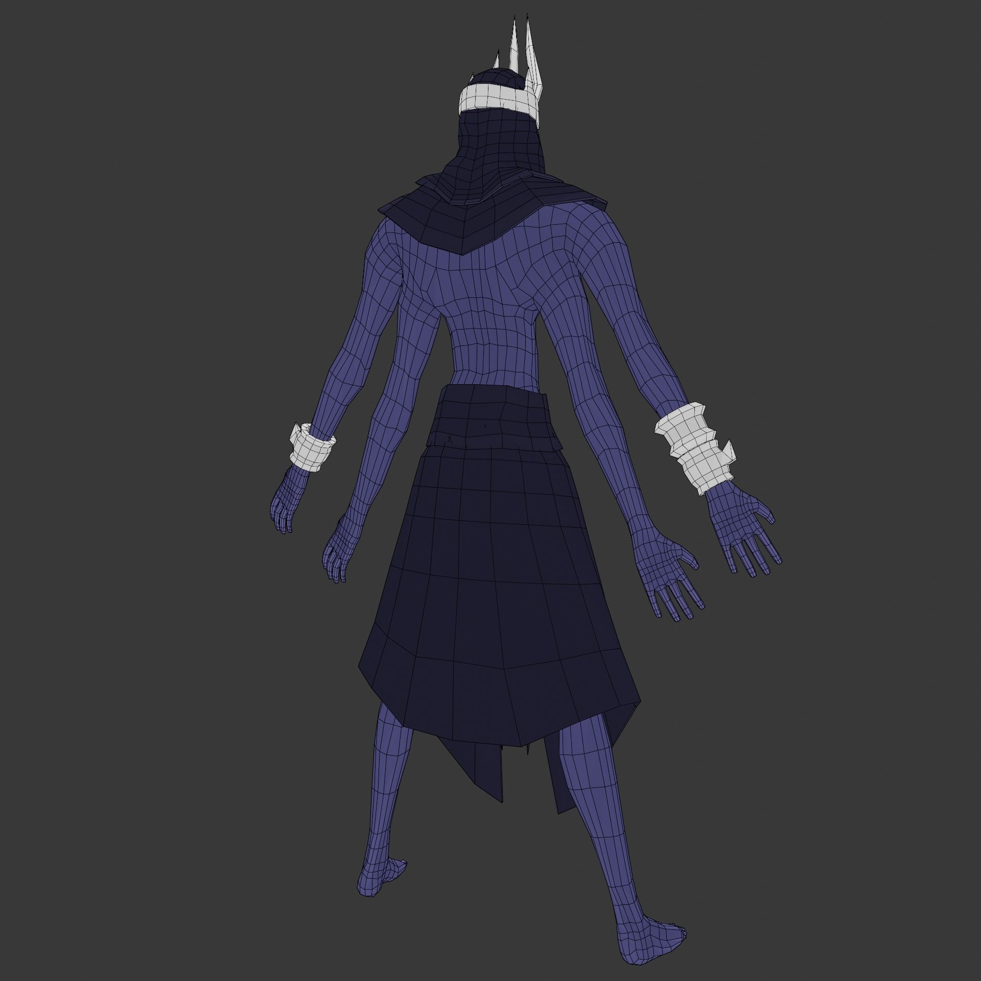 Character Low-poly 3D model_5