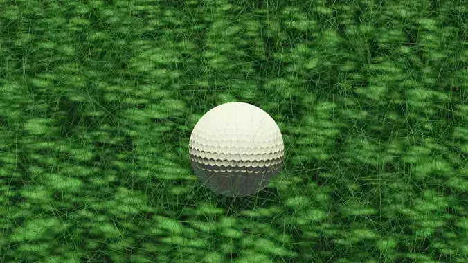 Golf Ball and Ground