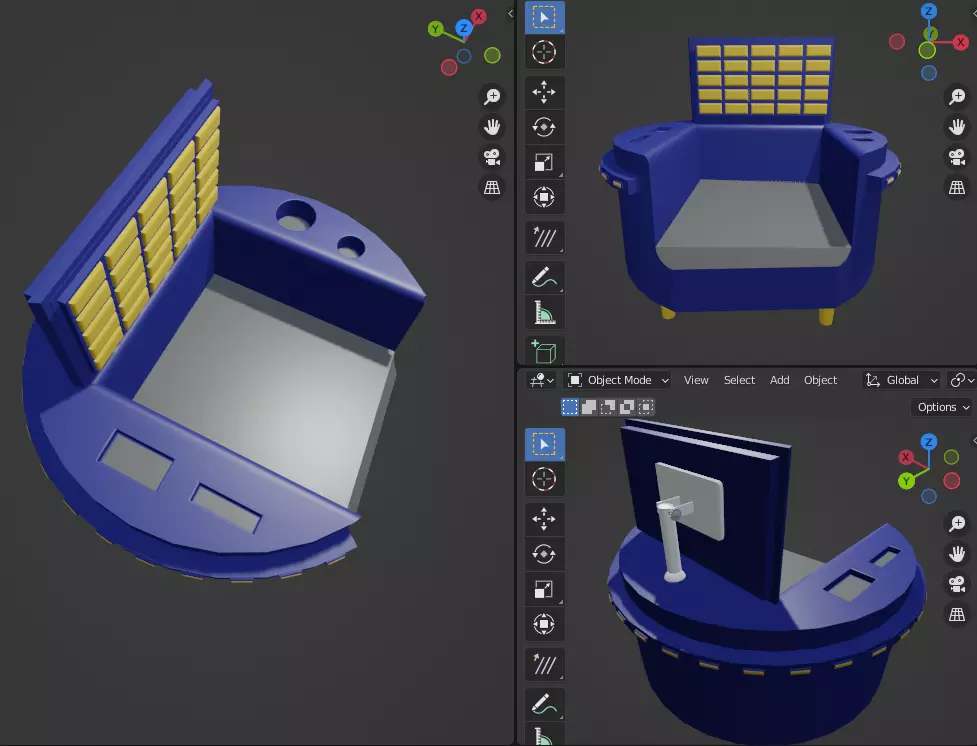 sofa design idea Free 3D model_0