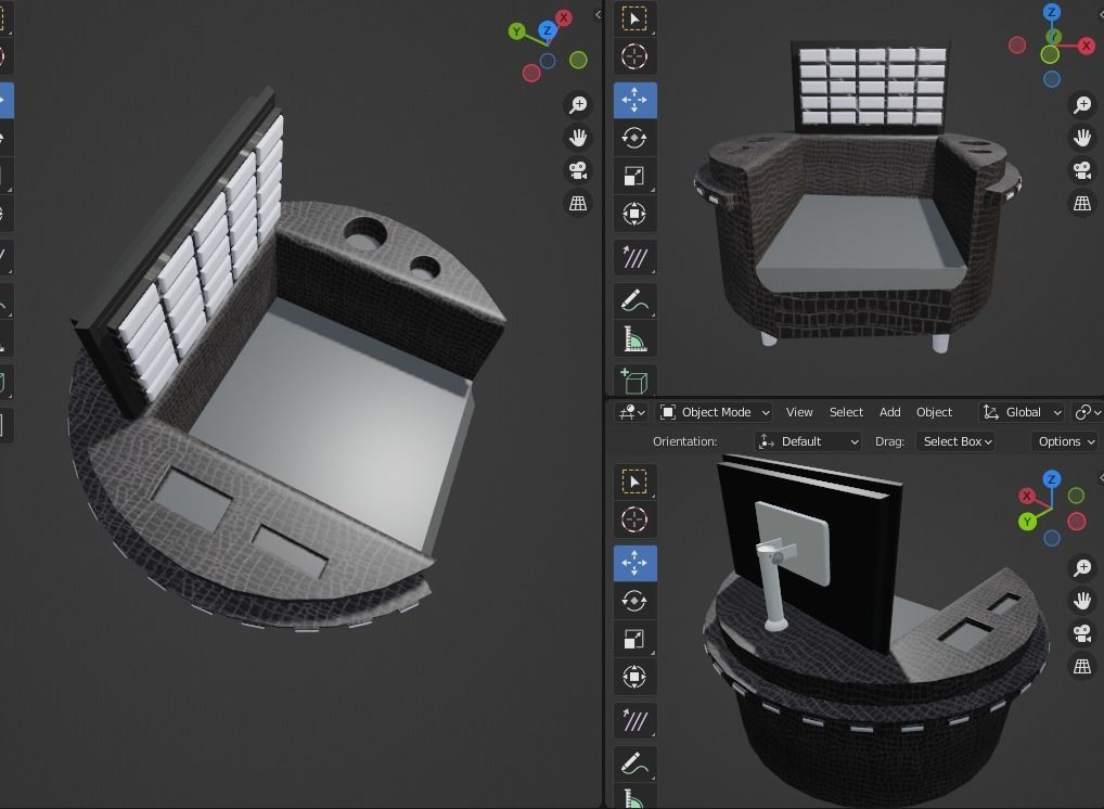 sofa design idea Free 3D model_1