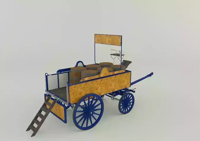 old carriage 3d